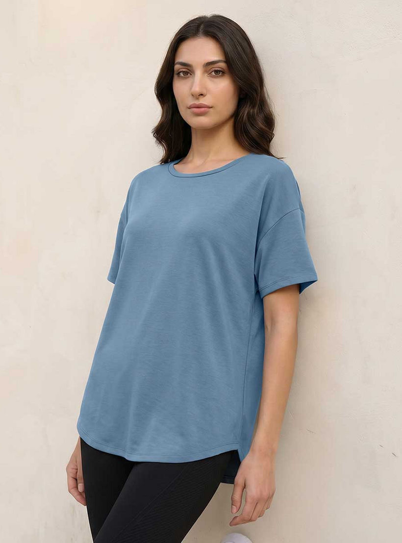 Boxy 2 Way Stretch T-shirt-women-clothing-tshirts-image-5