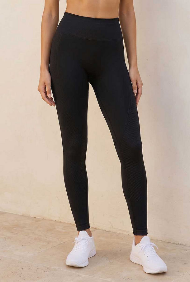بنطلون ليقنز مرن بدون خياطة-women-clothing-sportswearandactivewear-bottoms-leggings-image-1