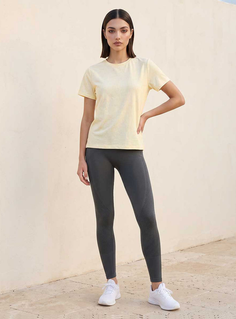 Textured 2 Way Stretch T-shirt-women-clothing-tshirts-image-3