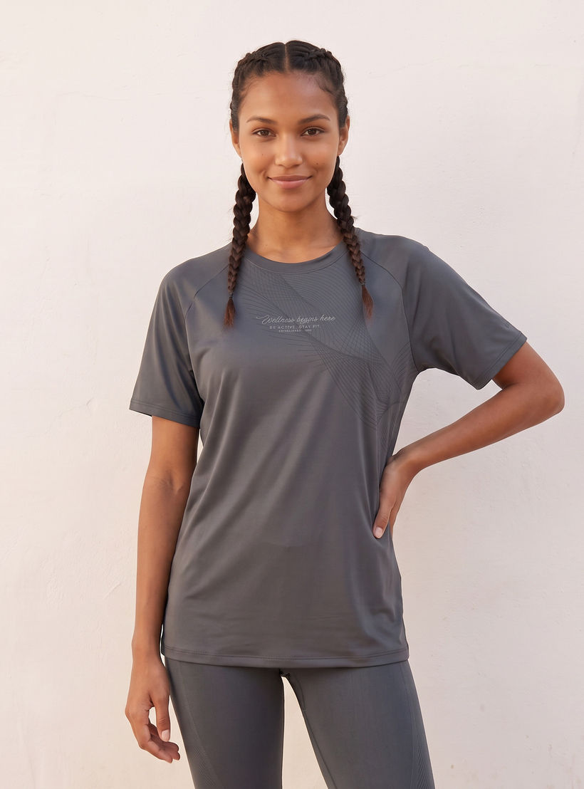 تيشيرت مطاطي باتجاهين بطبعات-sports-women-clothing-tshirtsandvests-image-1