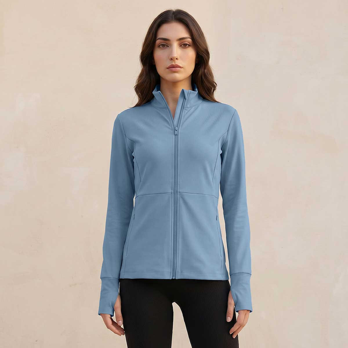 جاكيت بسحاب كامل وأكمام بفتحة إبهام-women-clothing-sportswearandactivewear-coatsandjackets-jackets-image-5