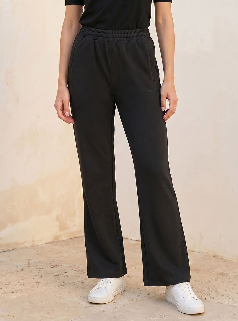 بنطلون رياضي واسع قابل للتمدد في اتجاهين-women-clothing-bottoms-joggers-image-1