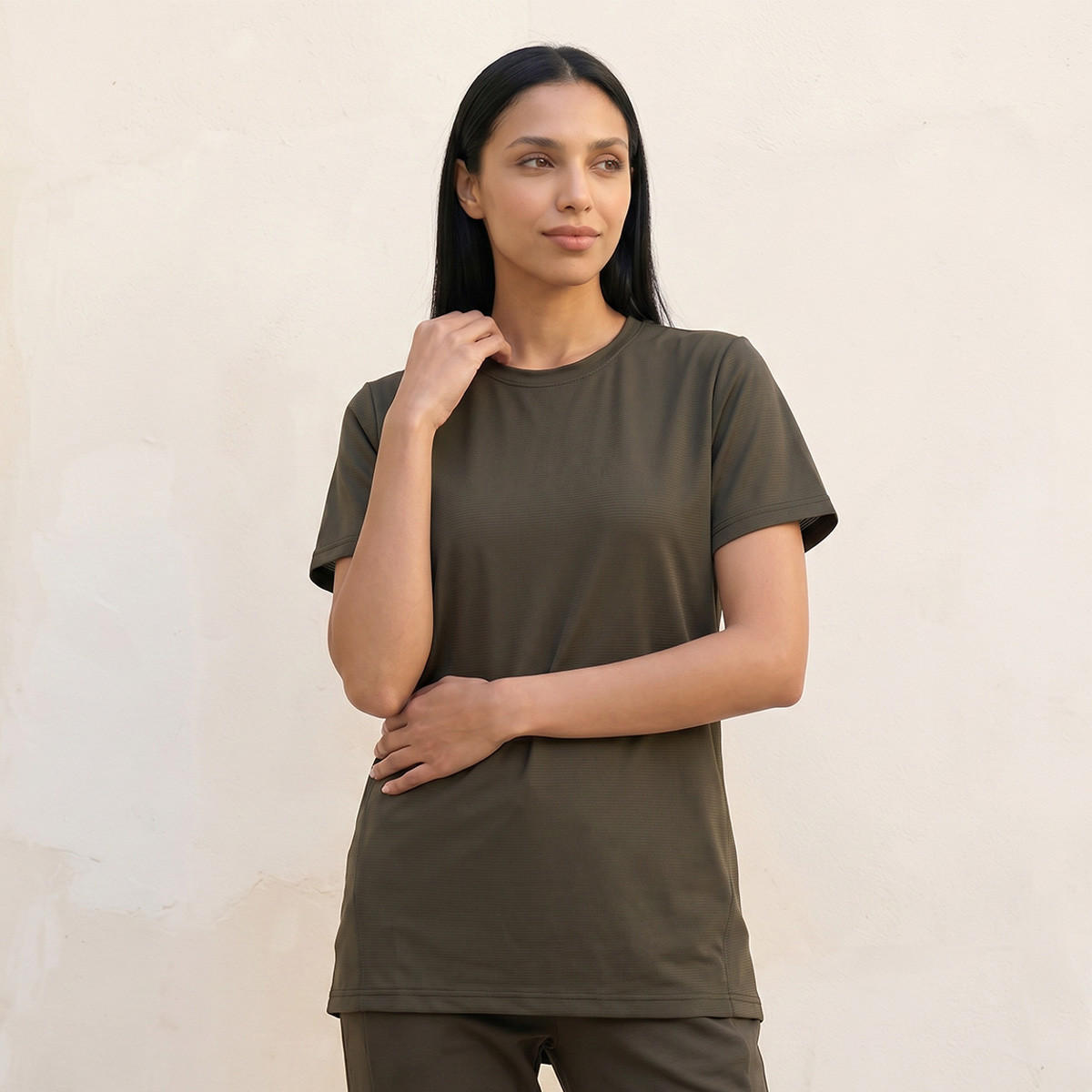 تيشيرت ناعم بملمس بارز-sports-women-clothing-tshirtsandvests-image-1