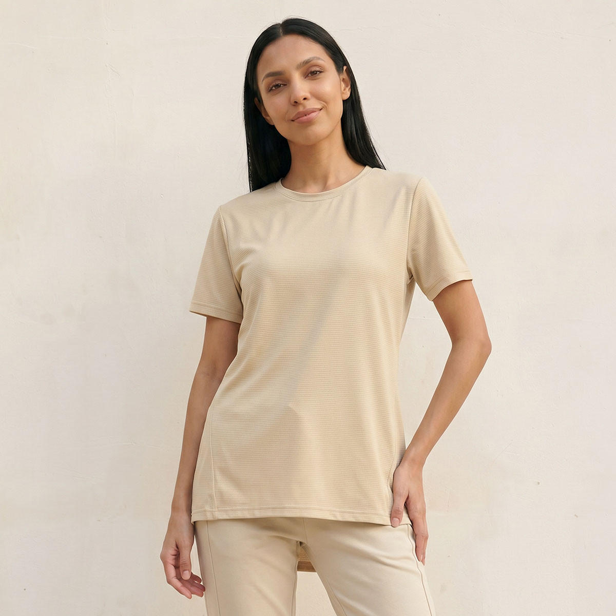 تيشيرت ناعم بملمس بارز-sports-women-clothing-tshirtsandvests-image-1
