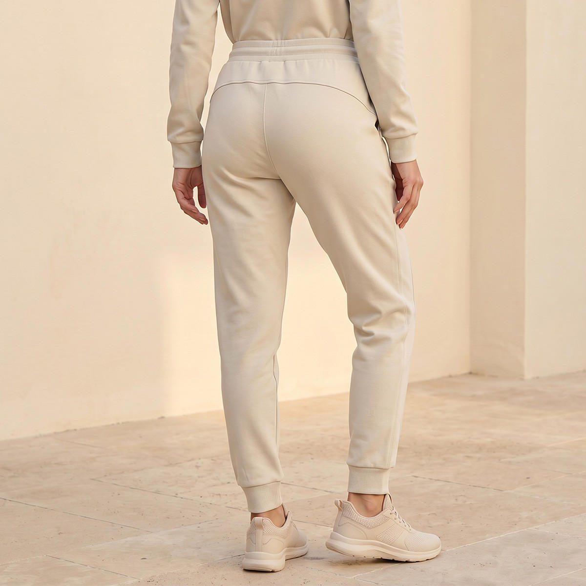 بنطلون جوغر نسائي بخصر مطاطي مريح وأنيق-women-clothing-bottoms-joggers-image-4