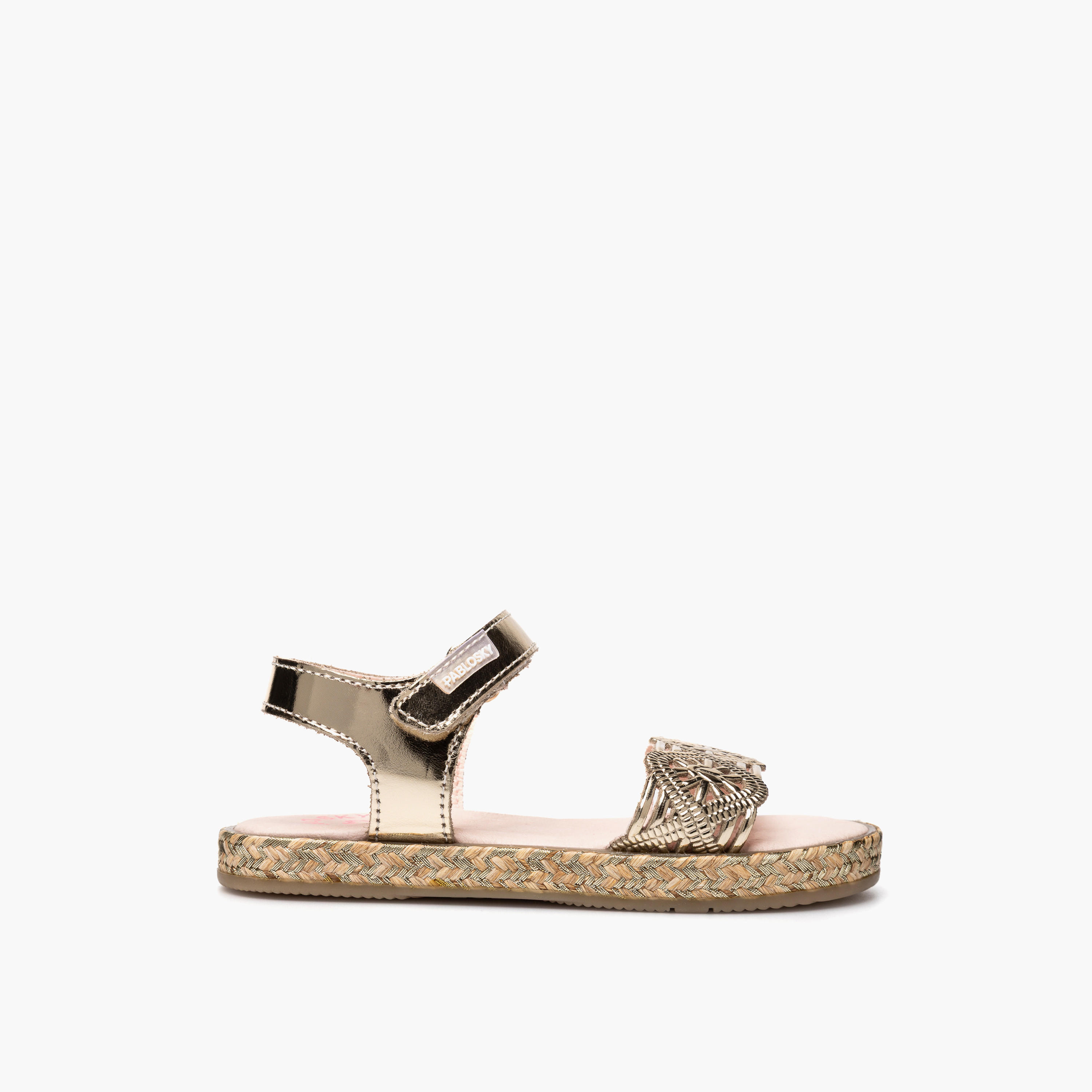 صندل جلد بشريط إغلاق لاصق للبنات من بابلوسكي-girls-shoes-sandals-image-2