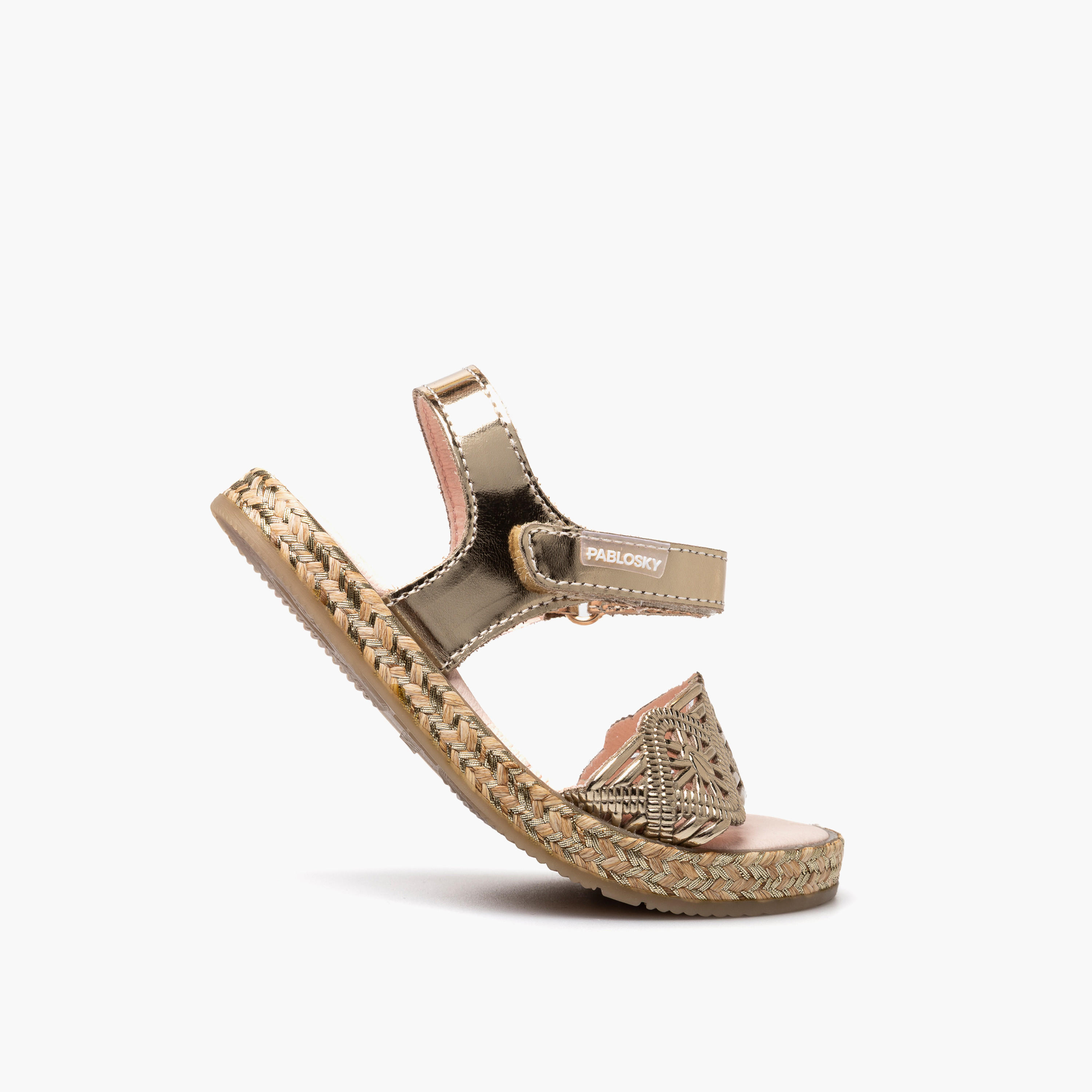 صندل جلد بشريط إغلاق لاصق للبنات من بابلوسكي-girls-shoes-sandals-image-5