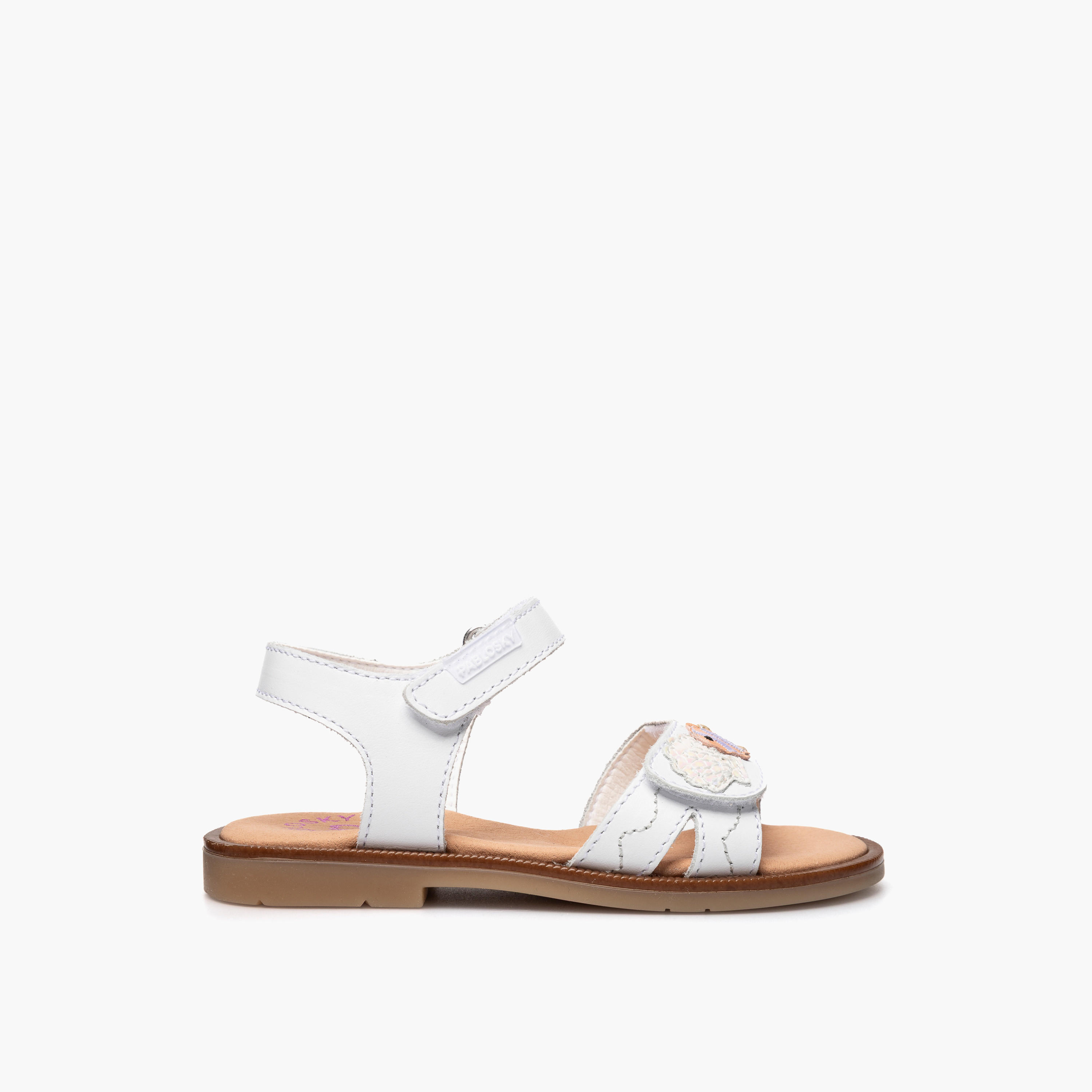 Pablosky Girls Leather Hook & Loop Strap Sandals-girls-shoes-sandals-image-2