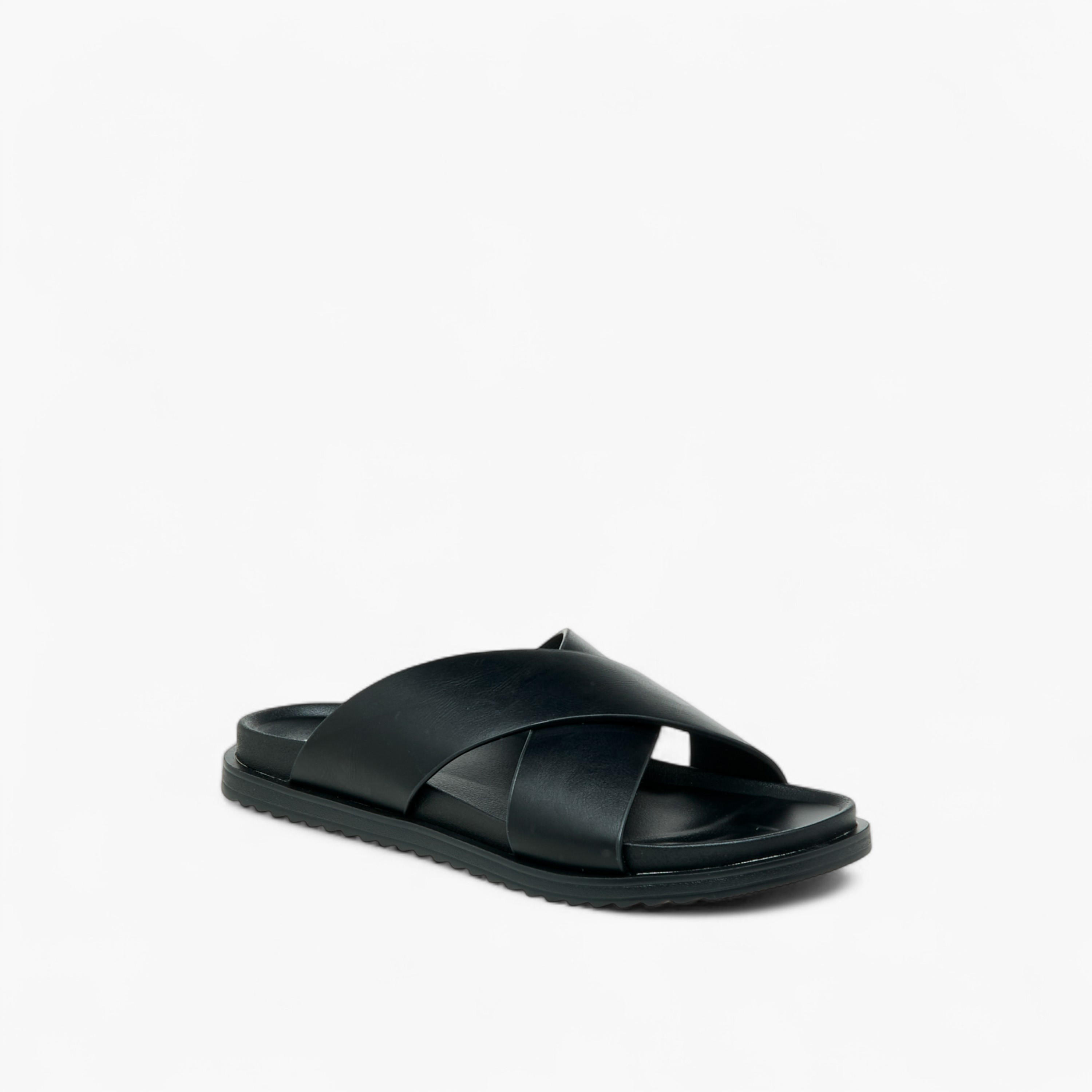LBL by Shoexpress Cross Strap Slip-On Sandals-men-shoes-sandals-image-2