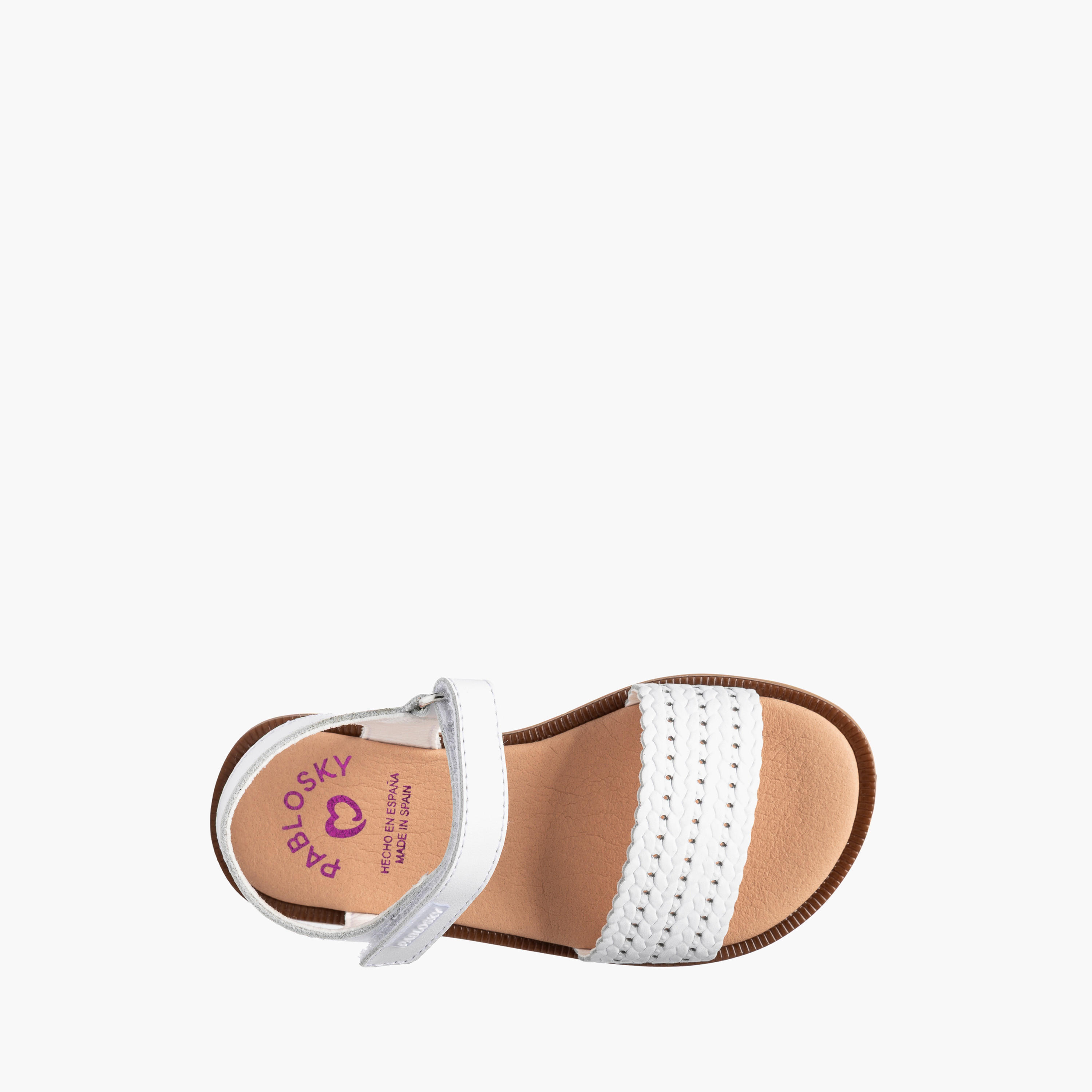 Pablosky Girls Hook & Loop Leather Sandals-girls-shoes-sandals-image-4