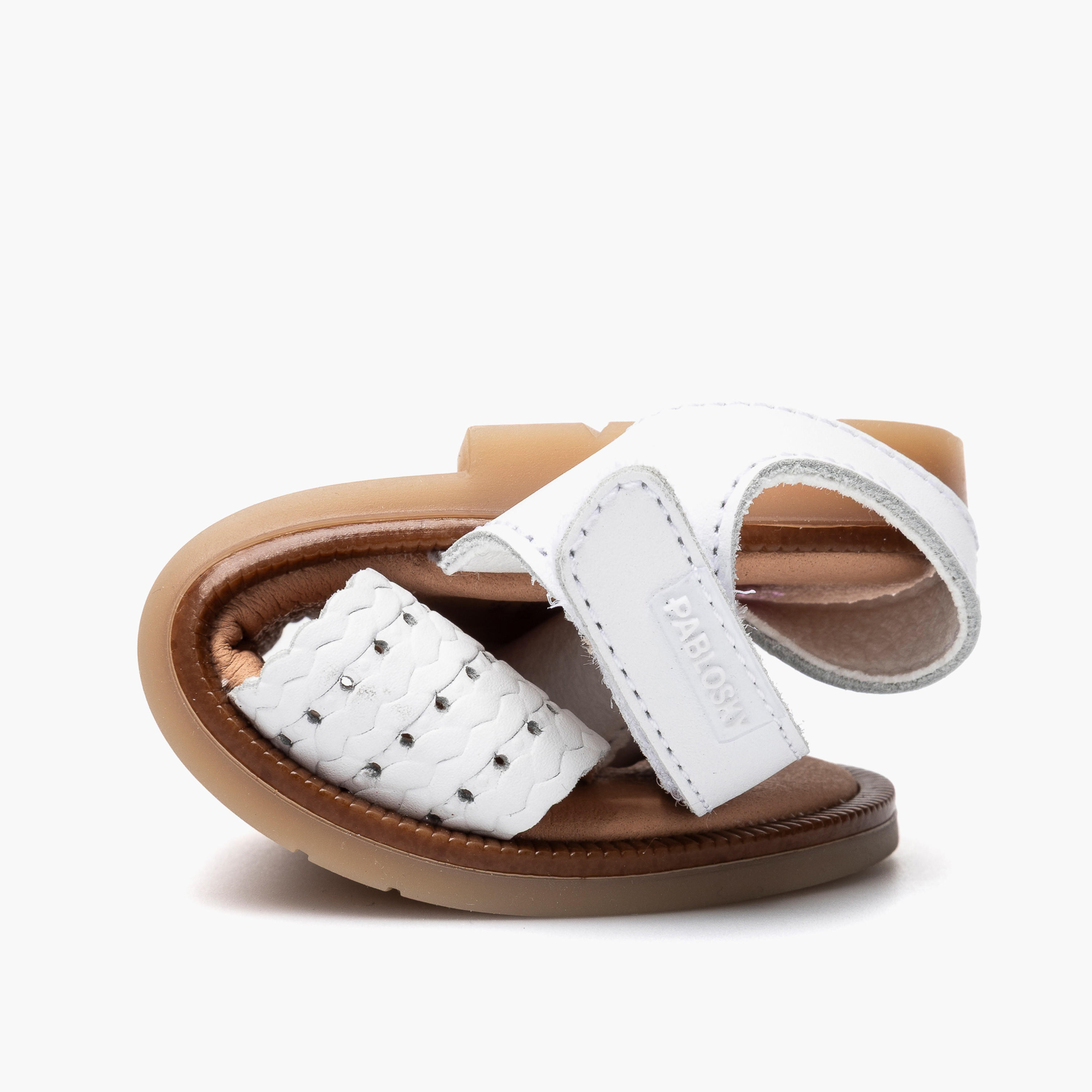 Pablosky Girls Hook & Loop Leather Sandals-girls-shoes-sandals-image-6