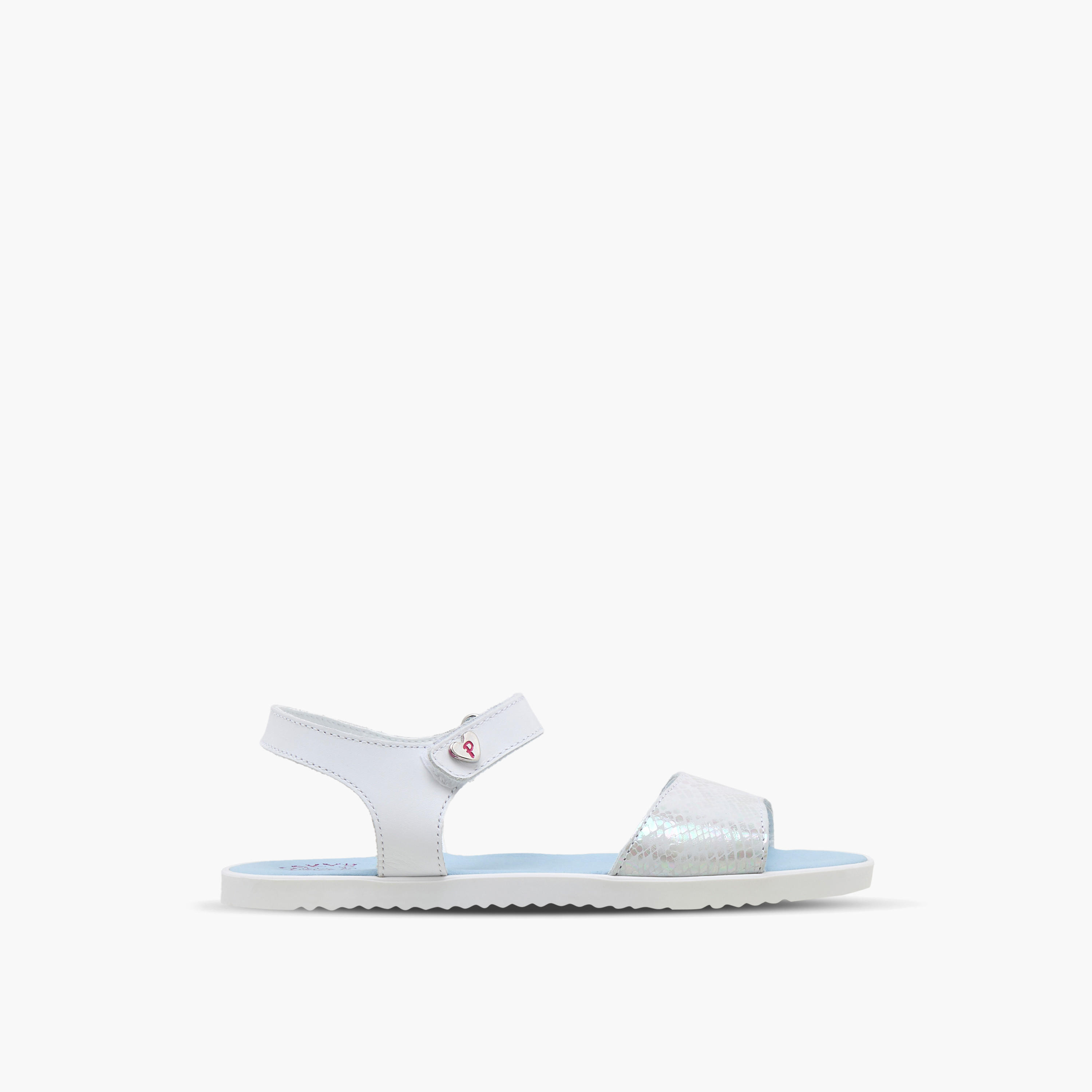 Pablosky Girls Metallic Strap Hook & Loop Sandals-girls-shoes-sandals-image-2