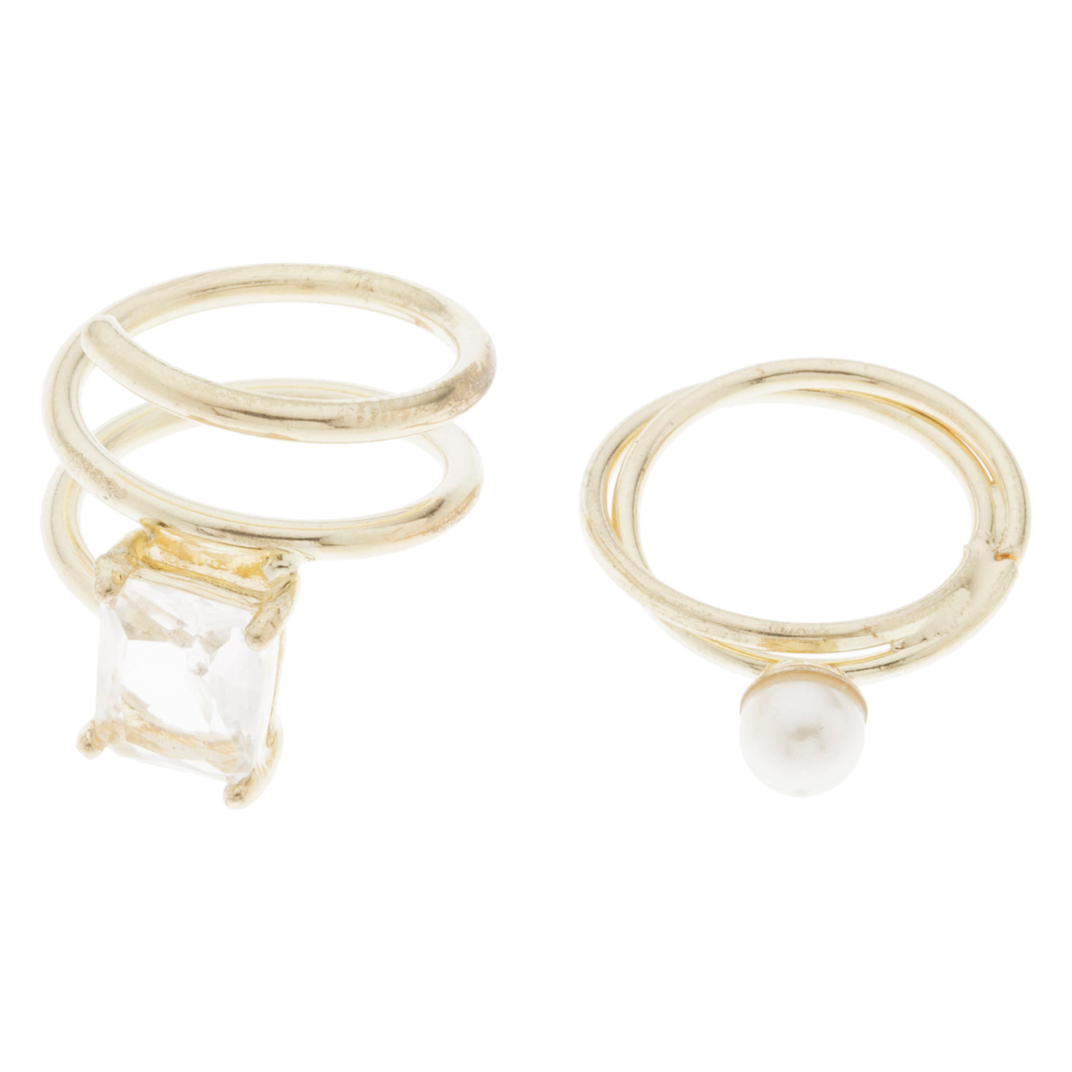 Studded Ring - Set of 2-women-watchesandjewellery-jewellery-rings-image-1