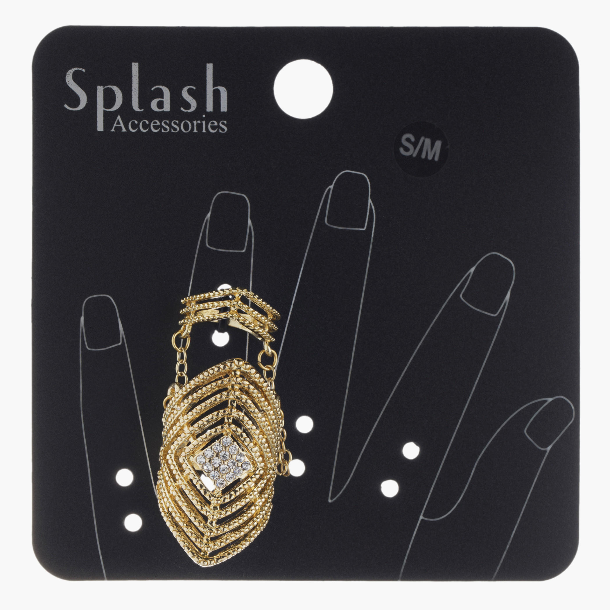 Chain Link Dual Rings-women-watchesandjewellery-jewellery-rings-image-1