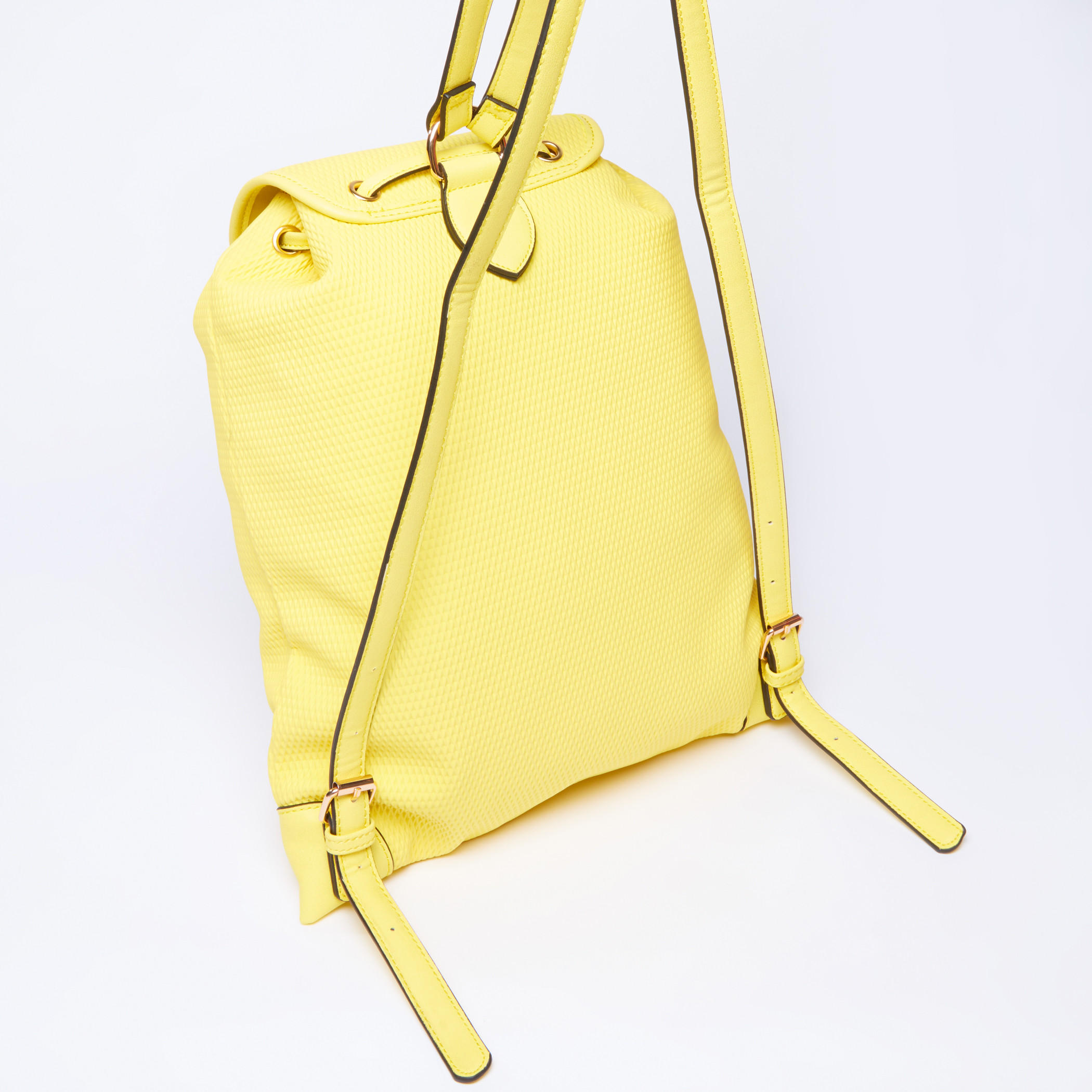 حقيبة ظهر بارزة الملمس برباط وحمّالات قابلة للتعديل-women-bagsandwallets-handbags-image-2