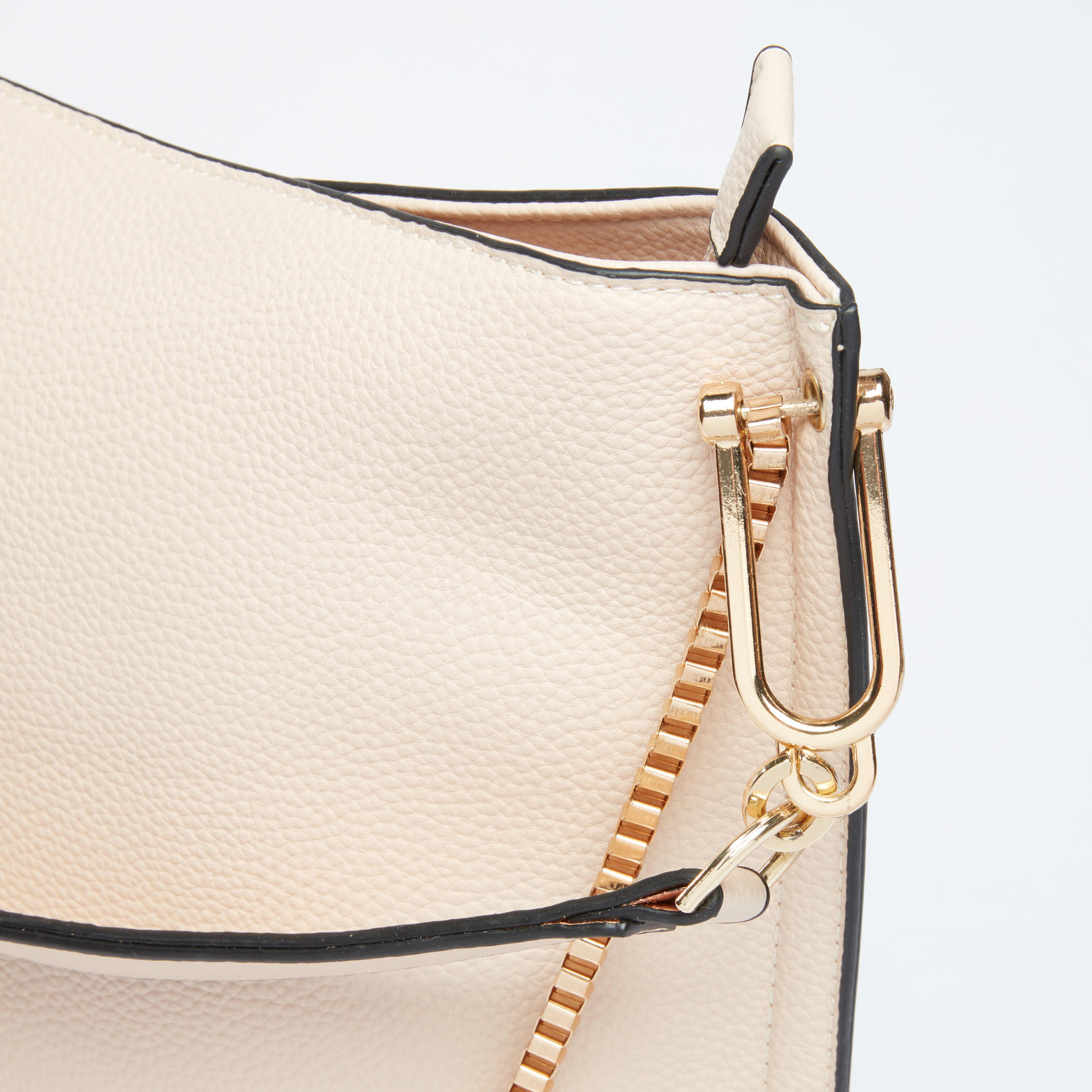 حقيبة يد بارزة الملمس بسحّاب إغلاق وحزام سلسلة ميتاليك-women-bagsandwallets-handbags-image-2