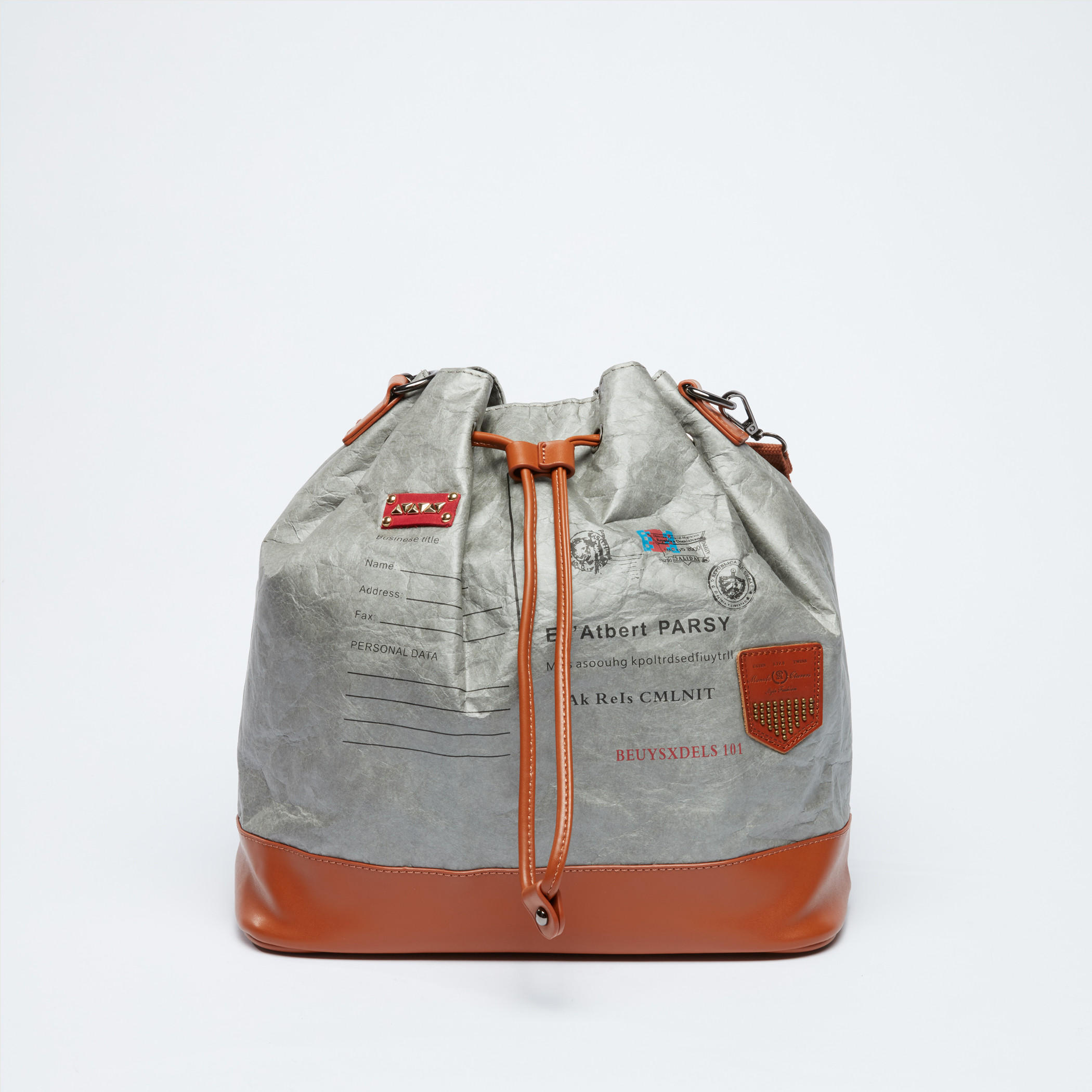 Printed Crossbody Bag with Adjustable Strap and Drawstring Closure-women-bagsandwallets-handbags-image-1