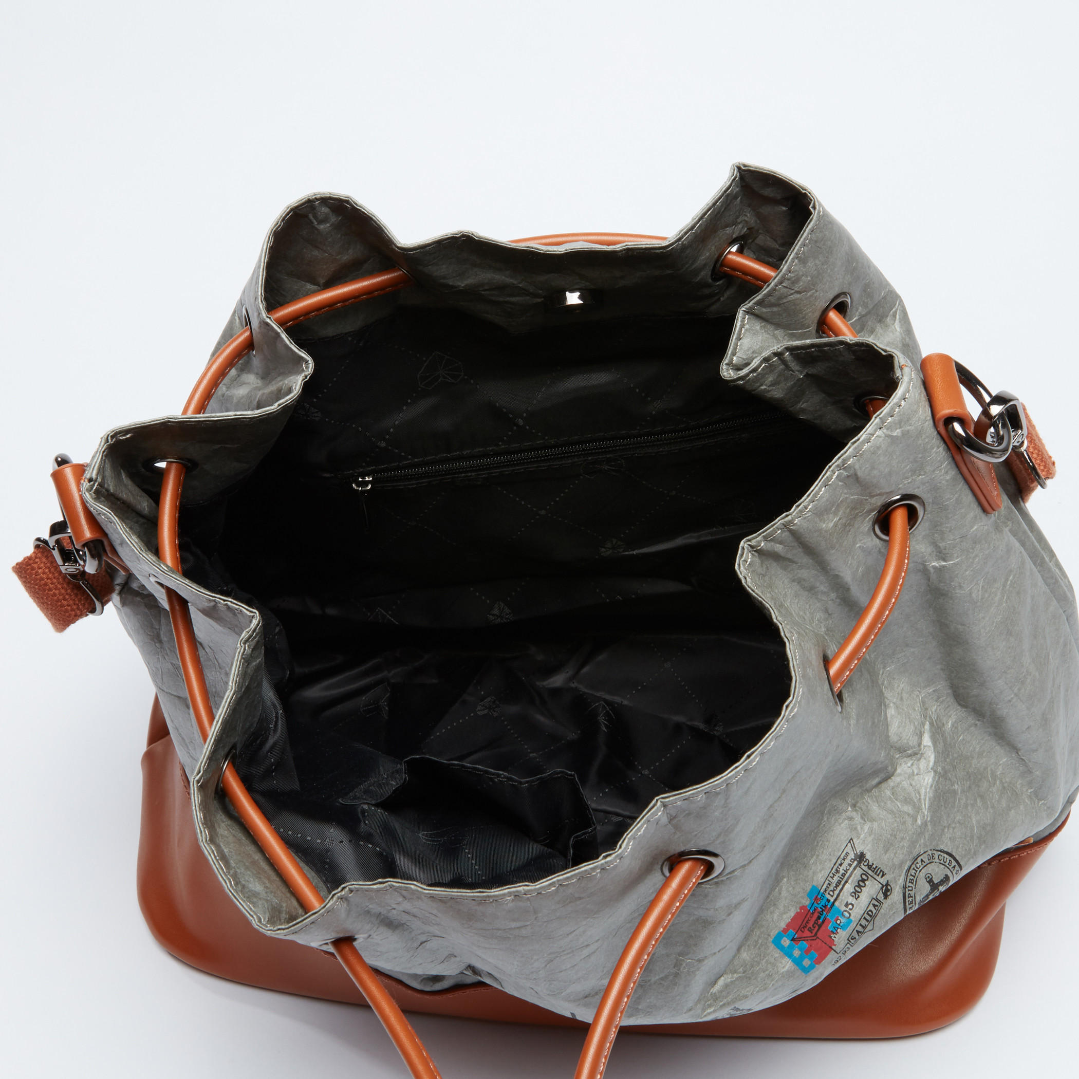 Printed Crossbody Bag with Adjustable Strap and Drawstring Closure-women-bagsandwallets-handbags-image-4