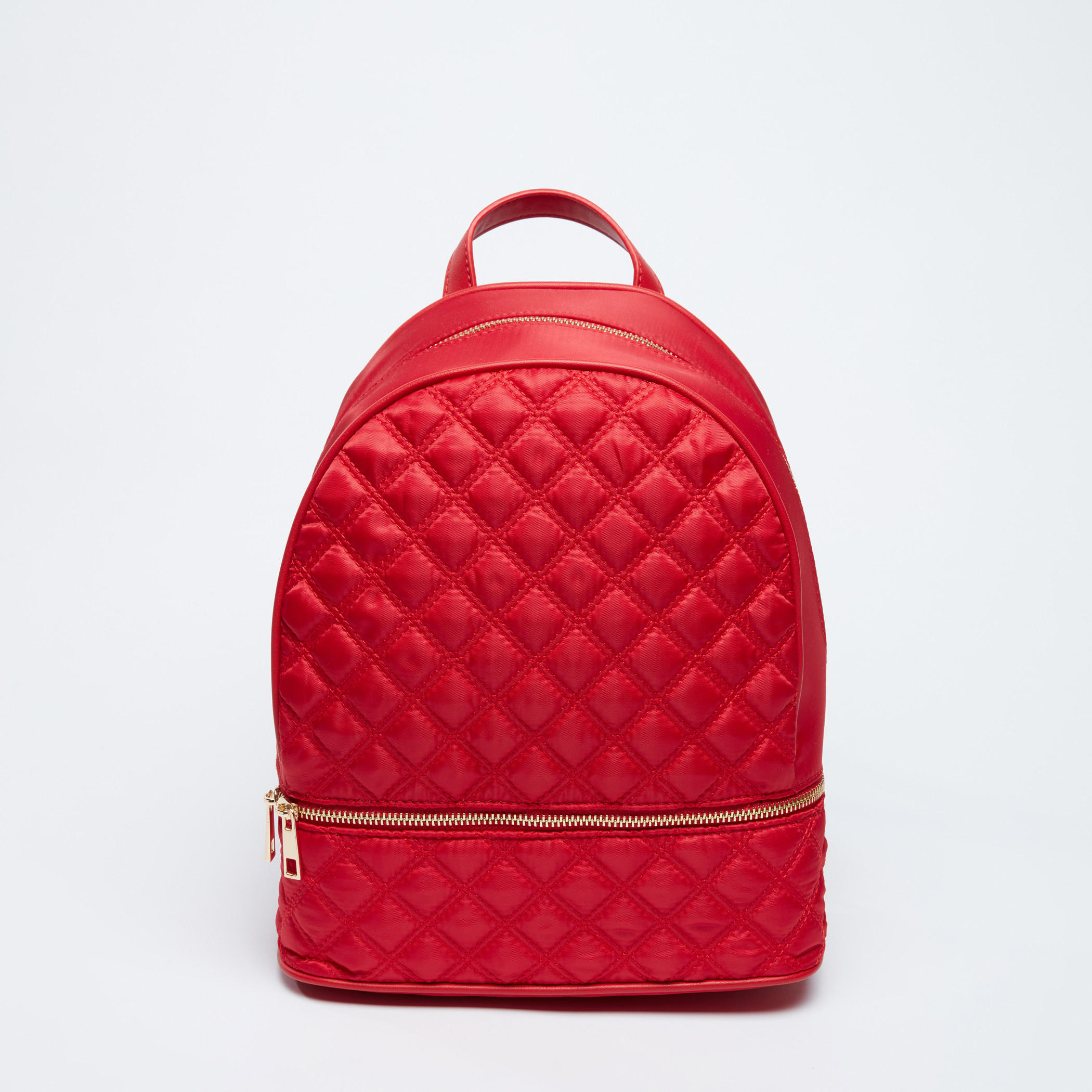 Quilted Backpack with Zip Closure and Adjustable Straps-women-bagsandwallets-handbags-image-1