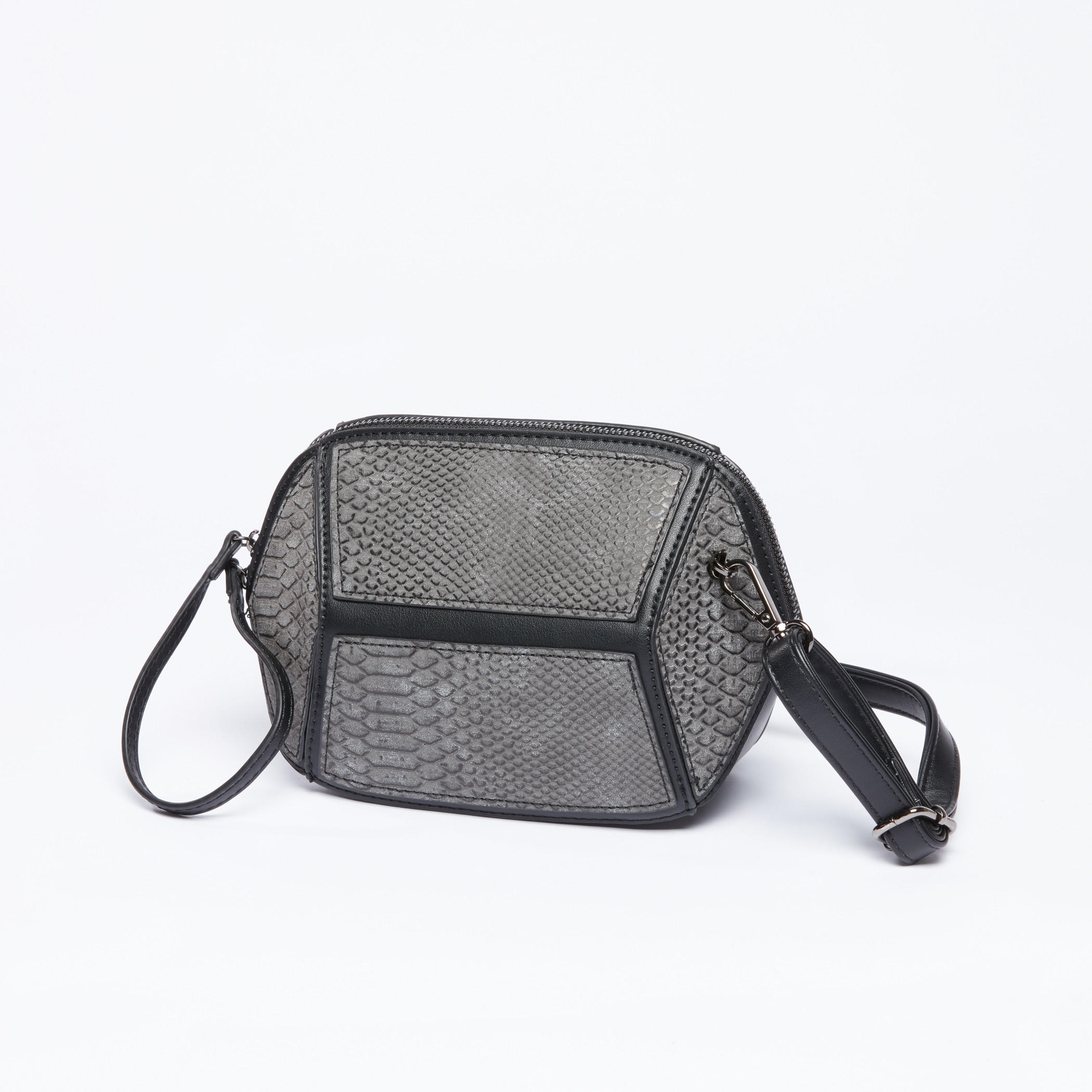 حقيبة كروس بودي بارزة الملمس بسحاب إغلاق وحزام قابل للتعديل-women-bagsandwallets-handbags-image-1