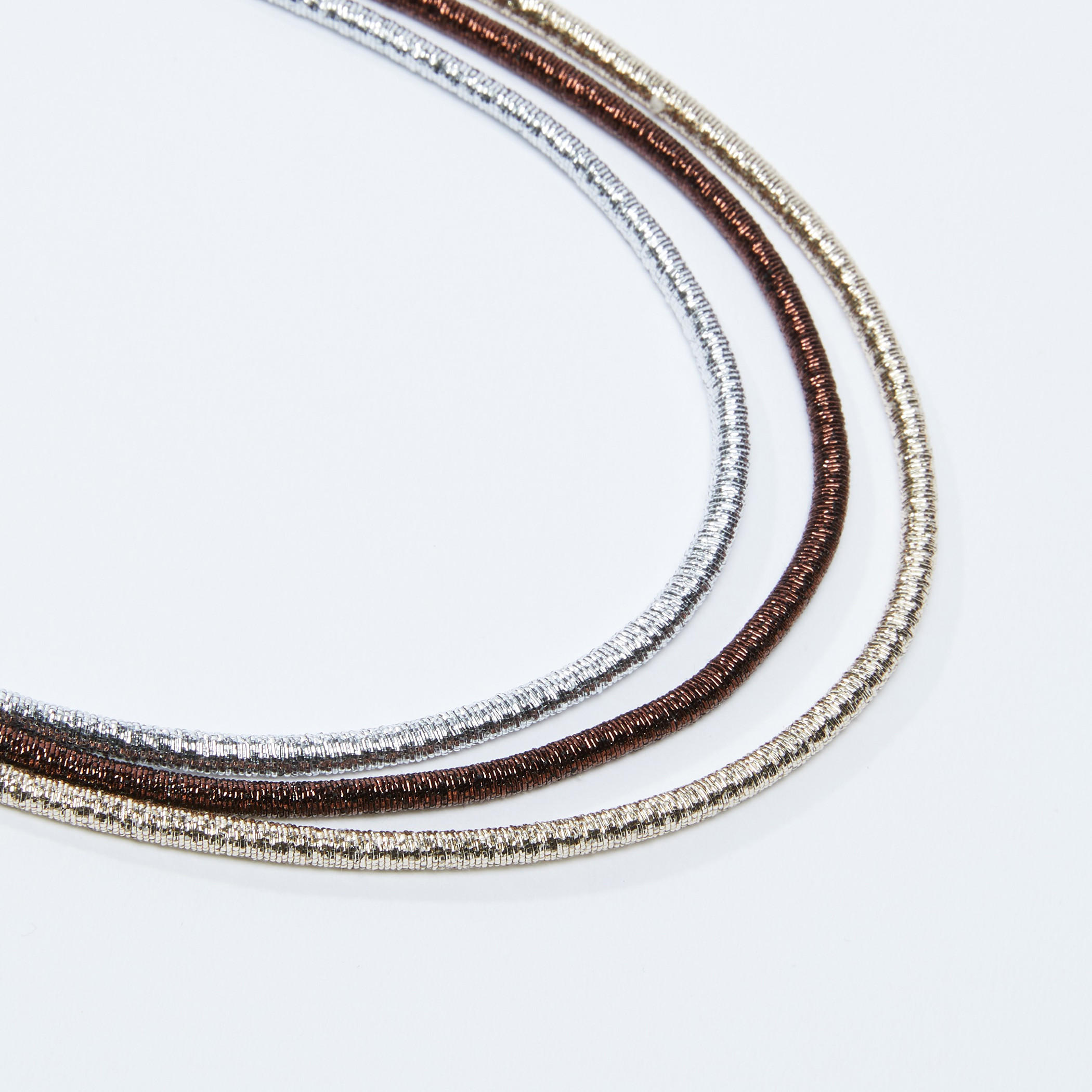 Metallic Detail Hair Bands - Set of 3-women-hairaccessories-image-2
