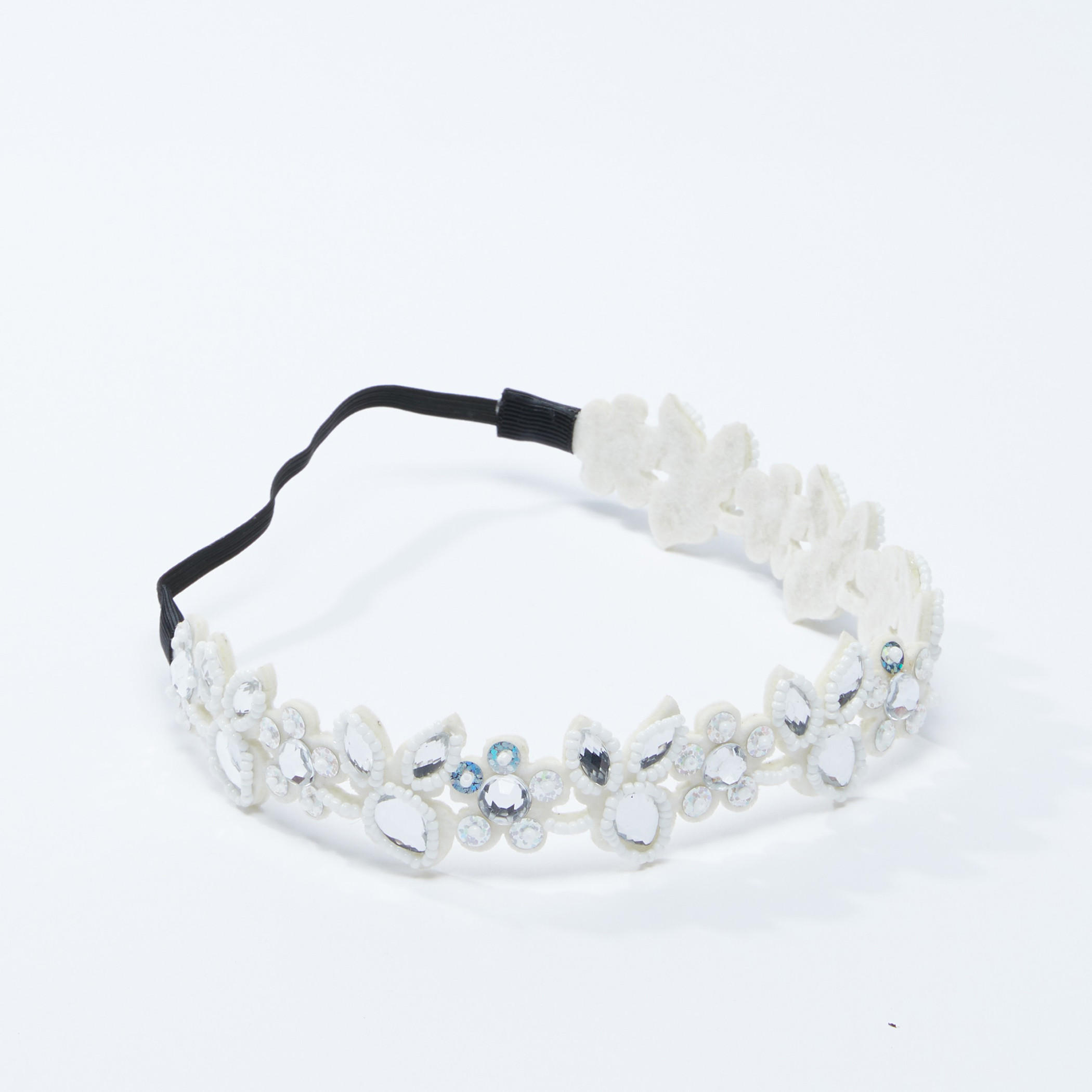 شريطة شعر مرصّعة بحزام مطّاطي-women-hairaccessories-image-1
