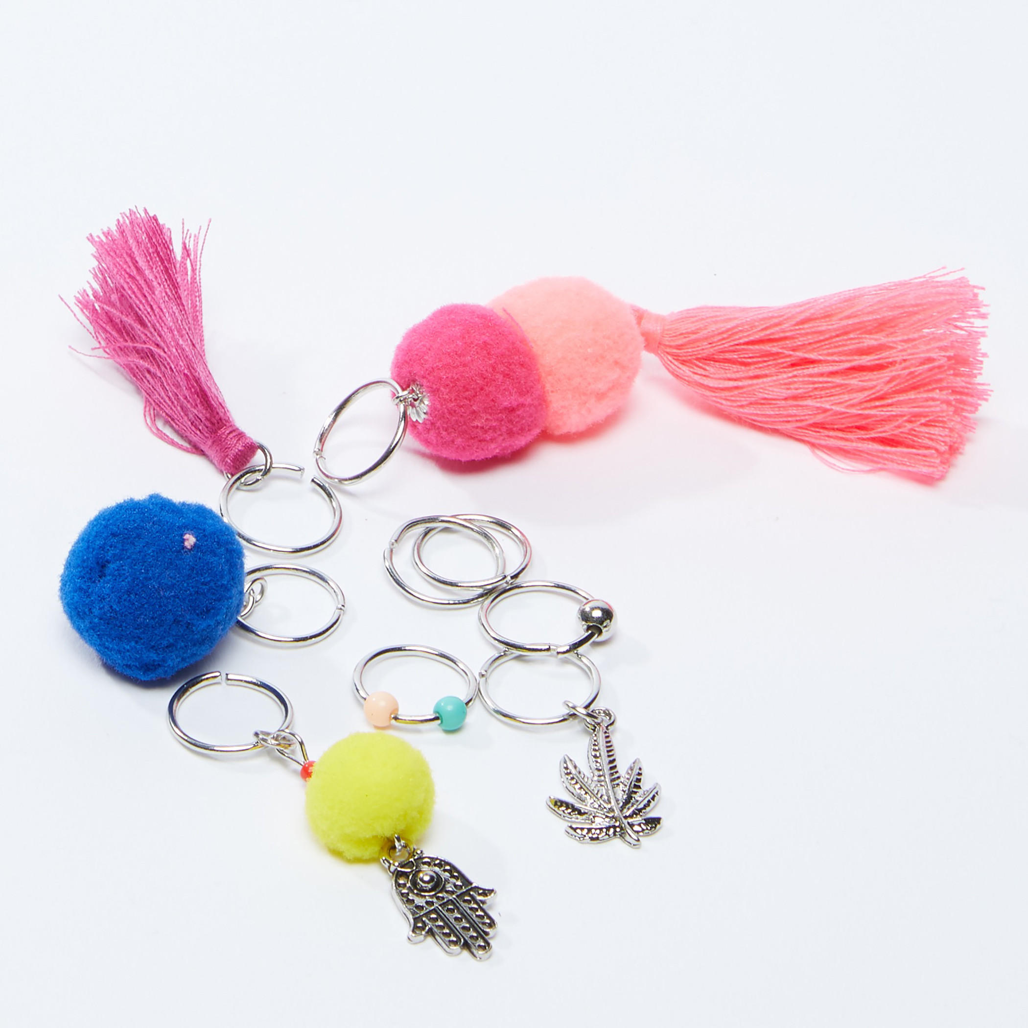 حلقات شعر متنوعة - طقم من 8 قطع-women-hairaccessories-image-2