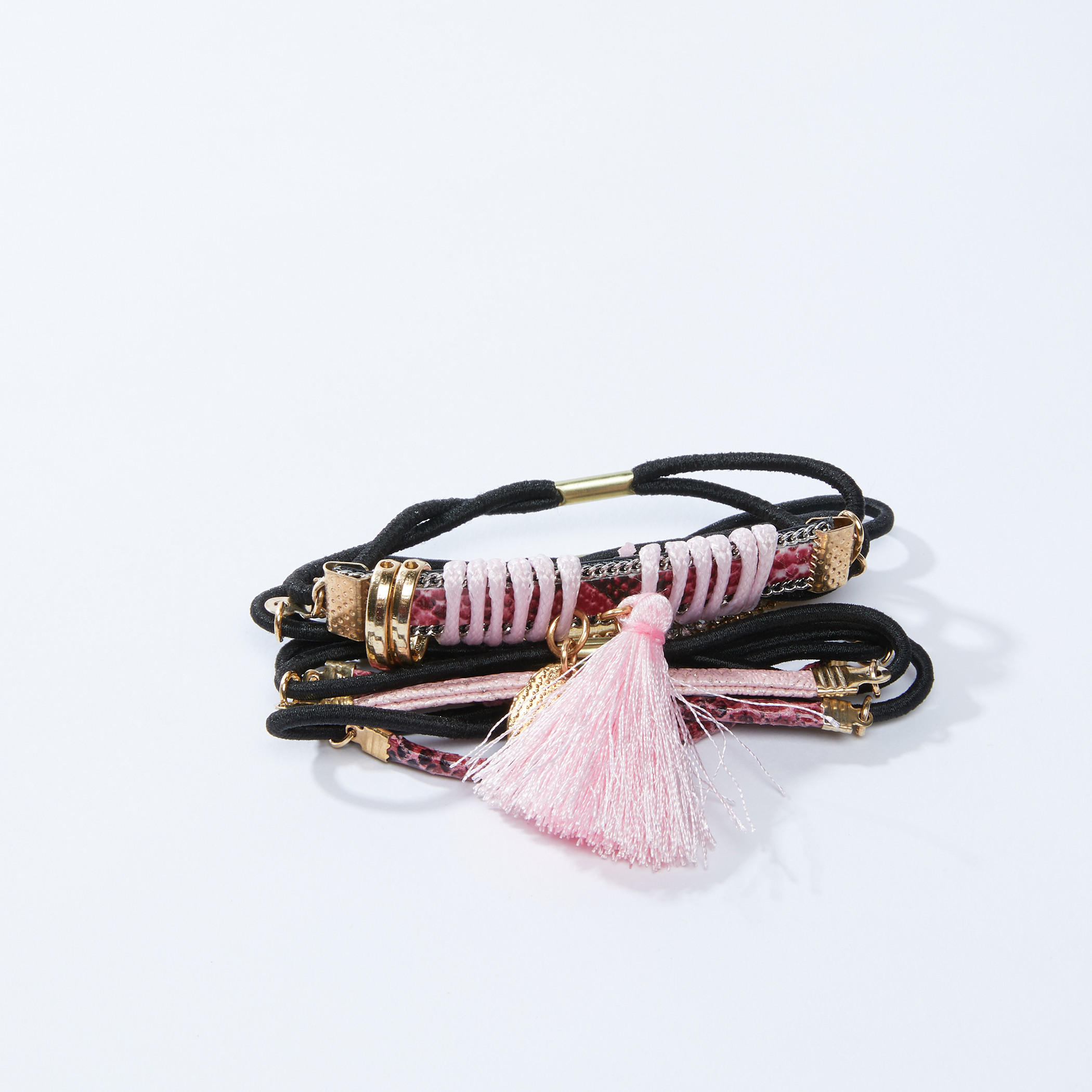 ربطة شعر مزخرفة - طقم من 6 قطع-women-hairaccessories-image-1