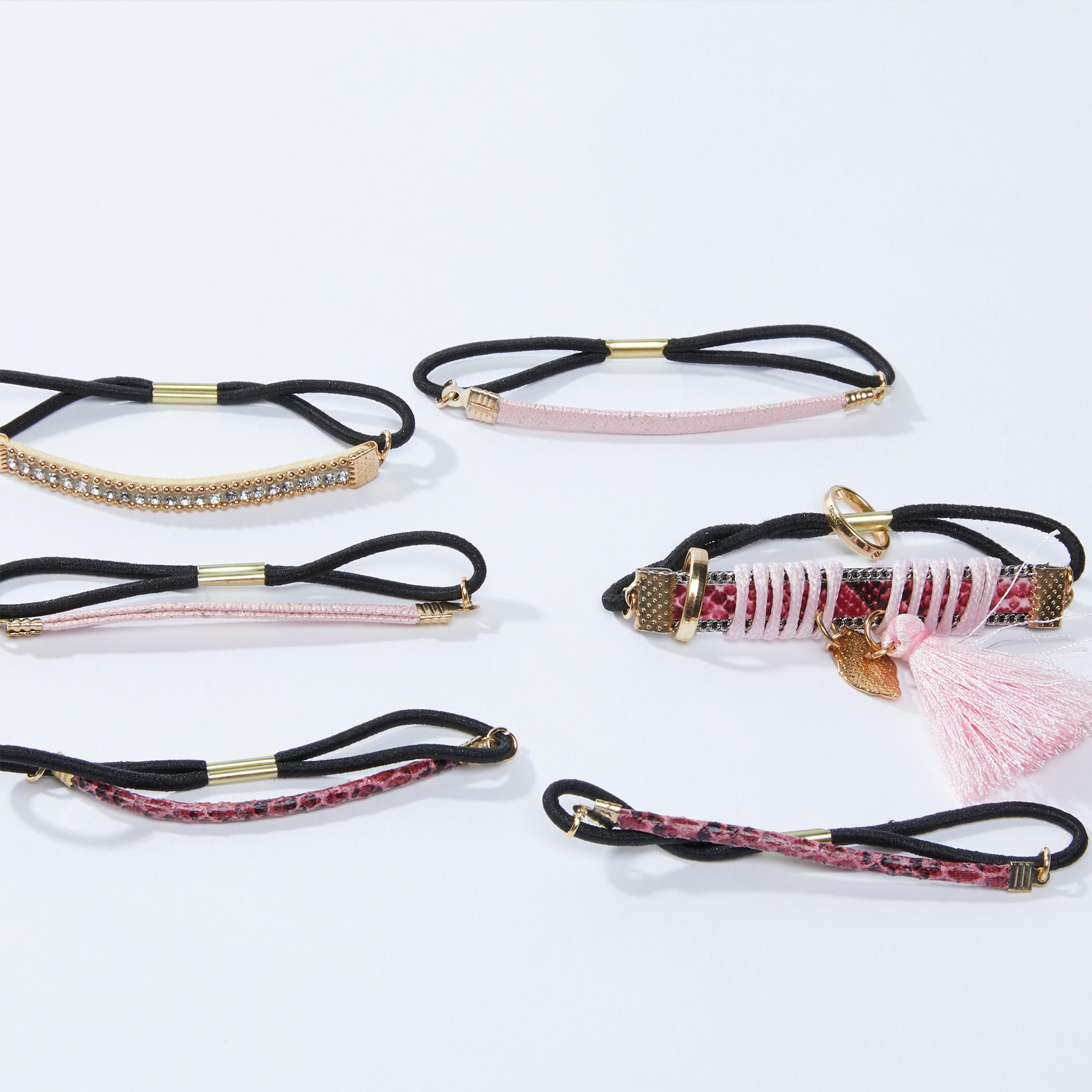 ربطة شعر مزخرفة - طقم من 6 قطع-women-hairaccessories-image-2