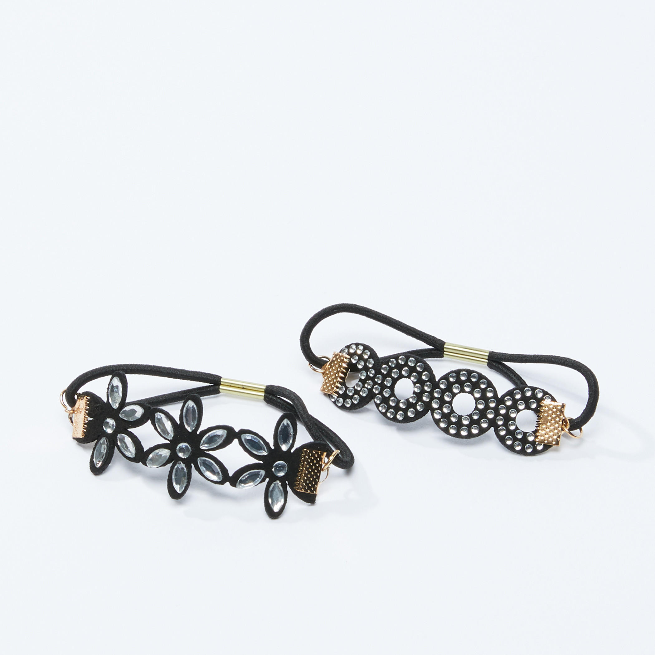 Studded Hair Tie - Set of 2-women-hairaccessories-image-1