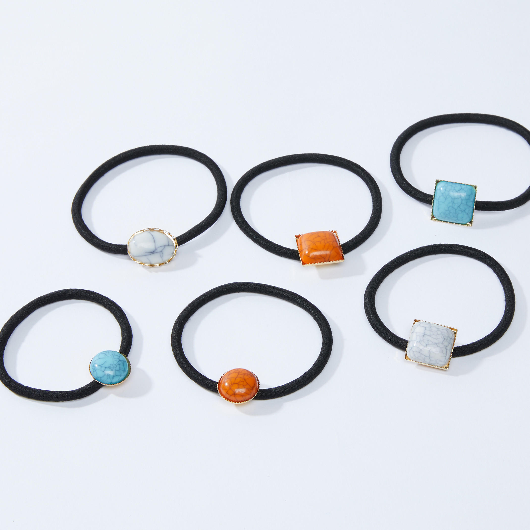 Embellished Hair Tie - Set of 6-women-hairaccessories-image-2