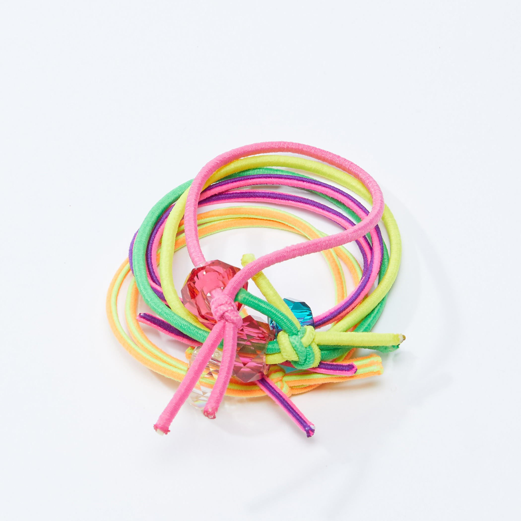 Bead Detail Hair Tie - Set of 4-women-hairaccessories-image-3