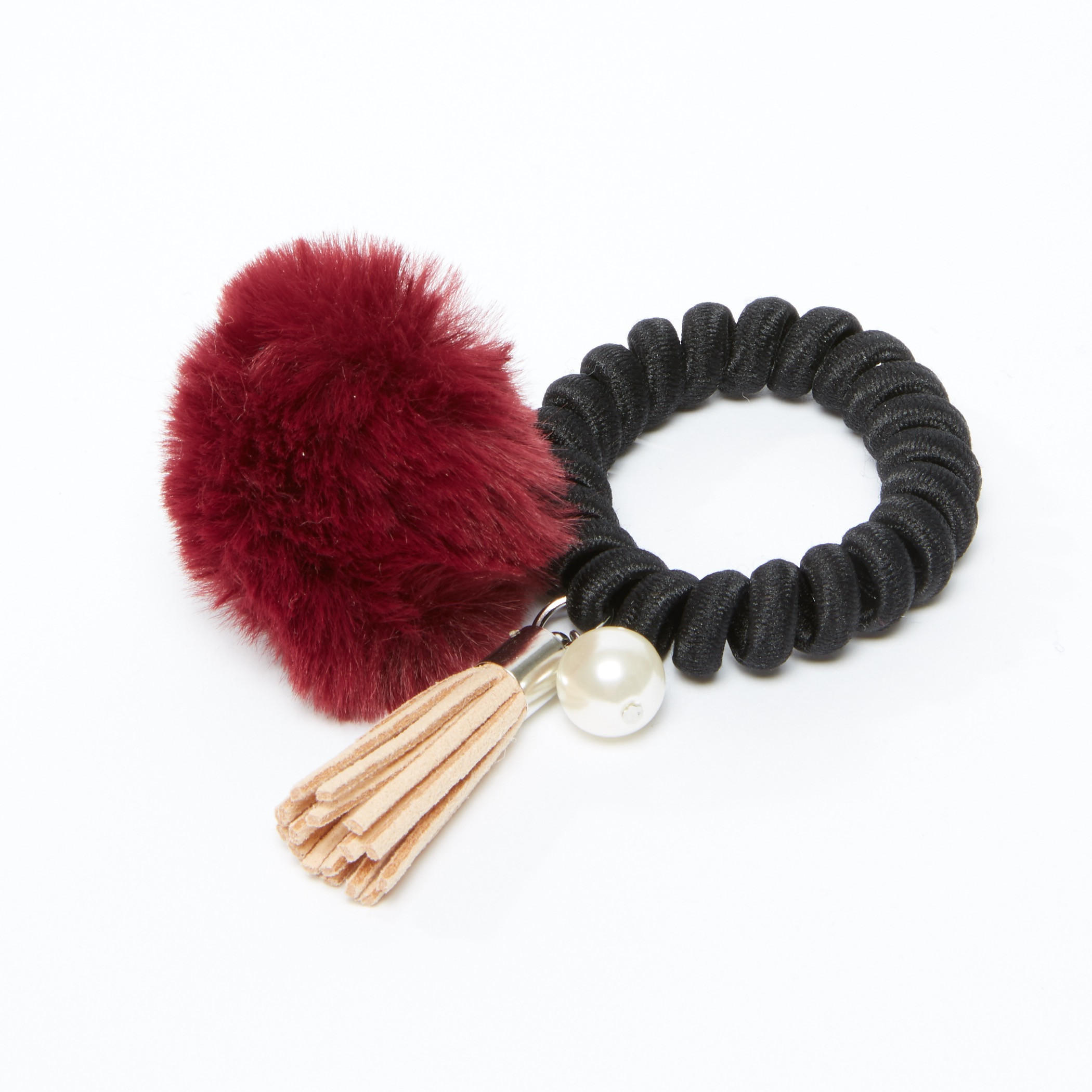 ربطة شعر بشرّابات وكرات بوم بوم-women-hairaccessories-image-1