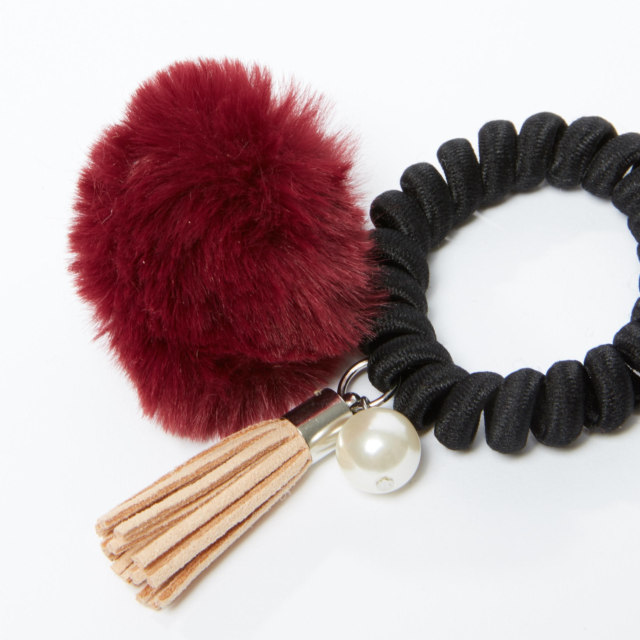 ربطة شعر بشرّابات وكرات بوم بوم-women-hairaccessories-image-2
