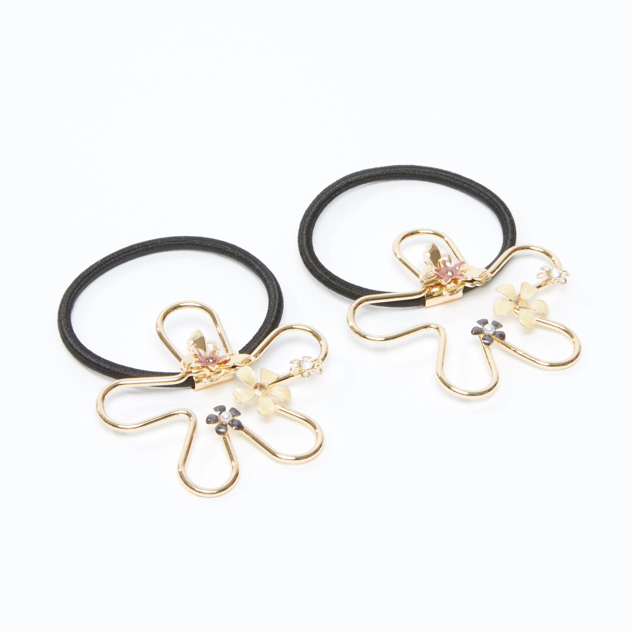 ربطة شعر بتصميم أزهار - طقم من قطعتين-women-hairaccessories-image-1