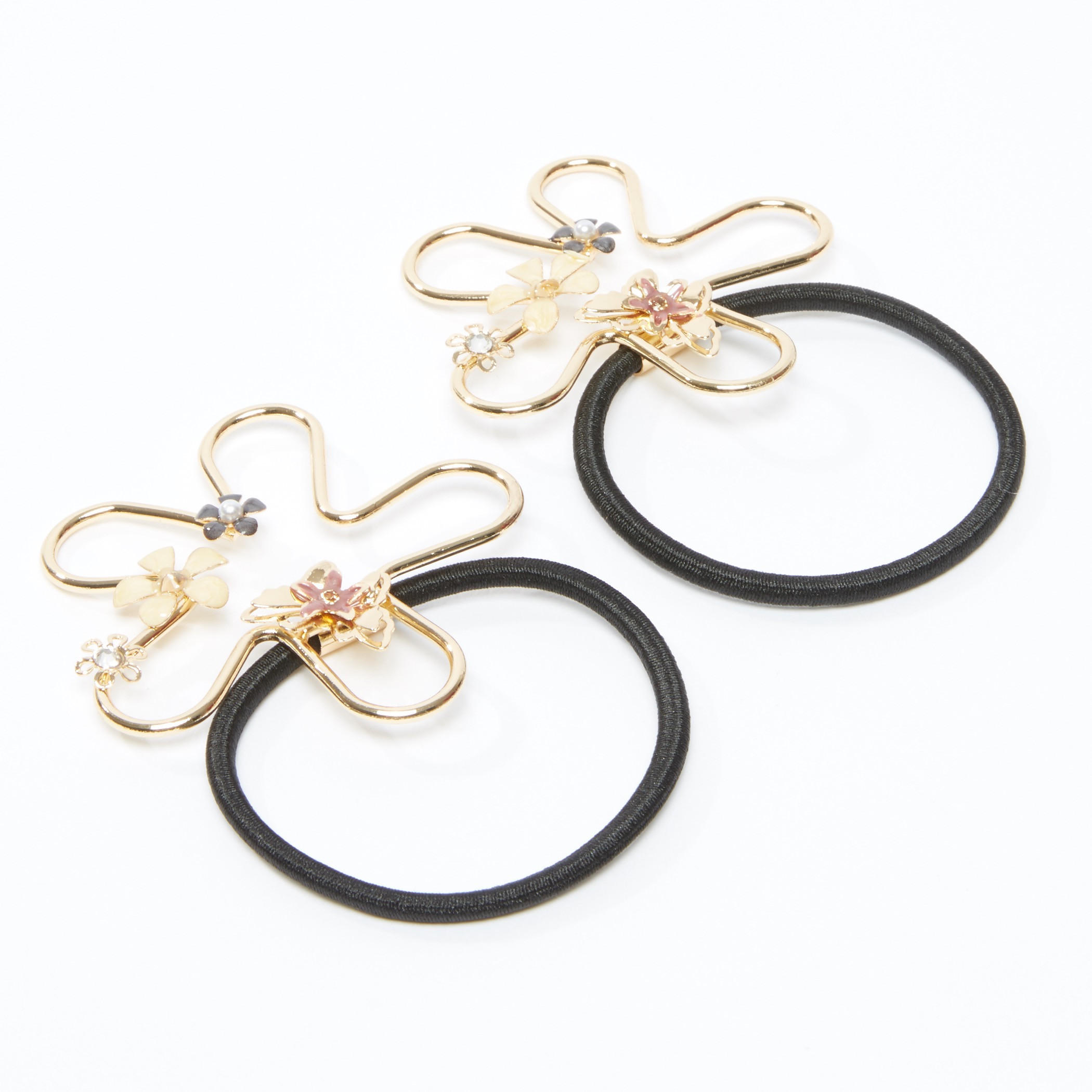 ربطة شعر بتصميم أزهار - طقم من قطعتين-women-hairaccessories-image-3