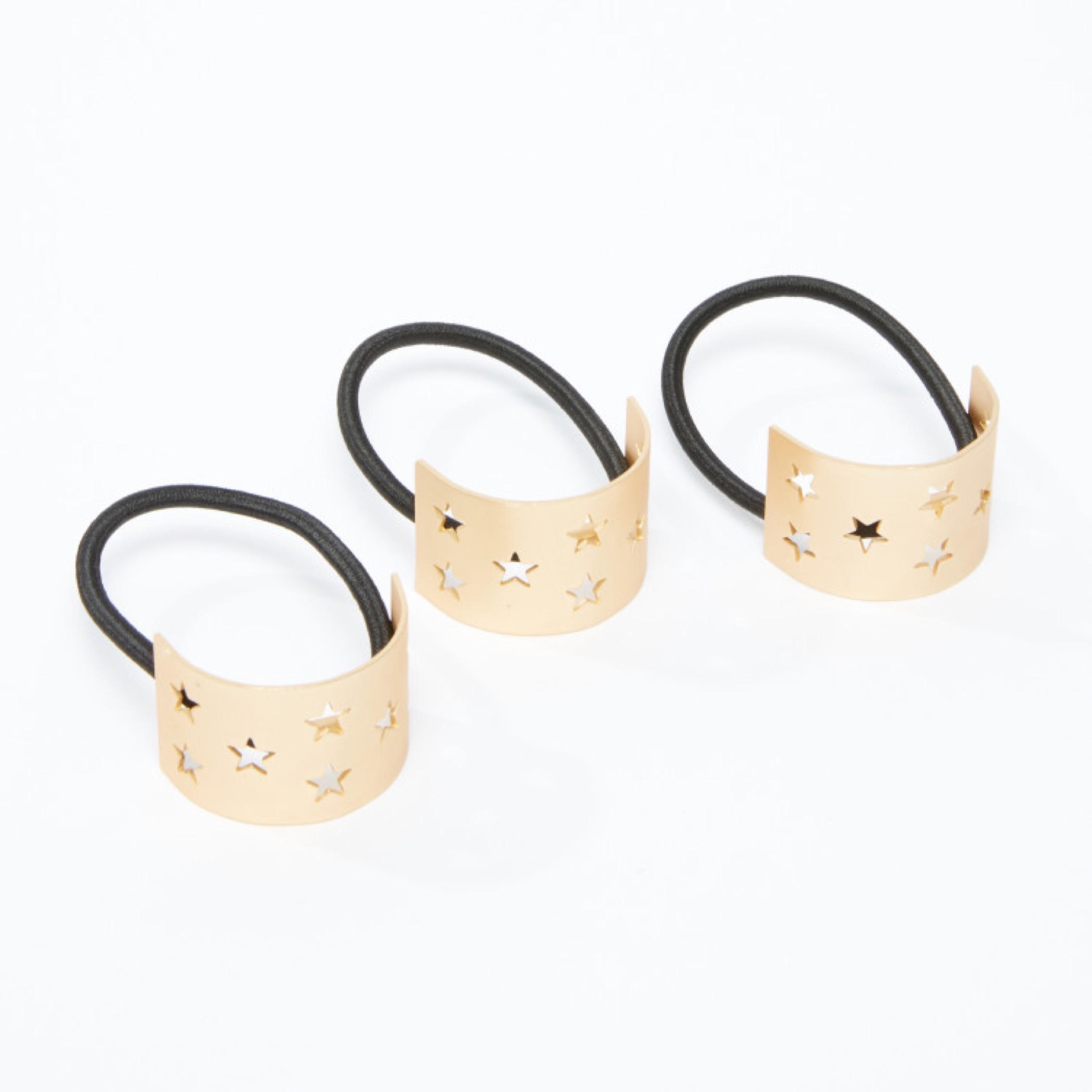 ربطة شعر بتفاصيل مفرّغة وشريطة مطّاطية - طقم من 3 قطع-women-hairaccessories-image-2