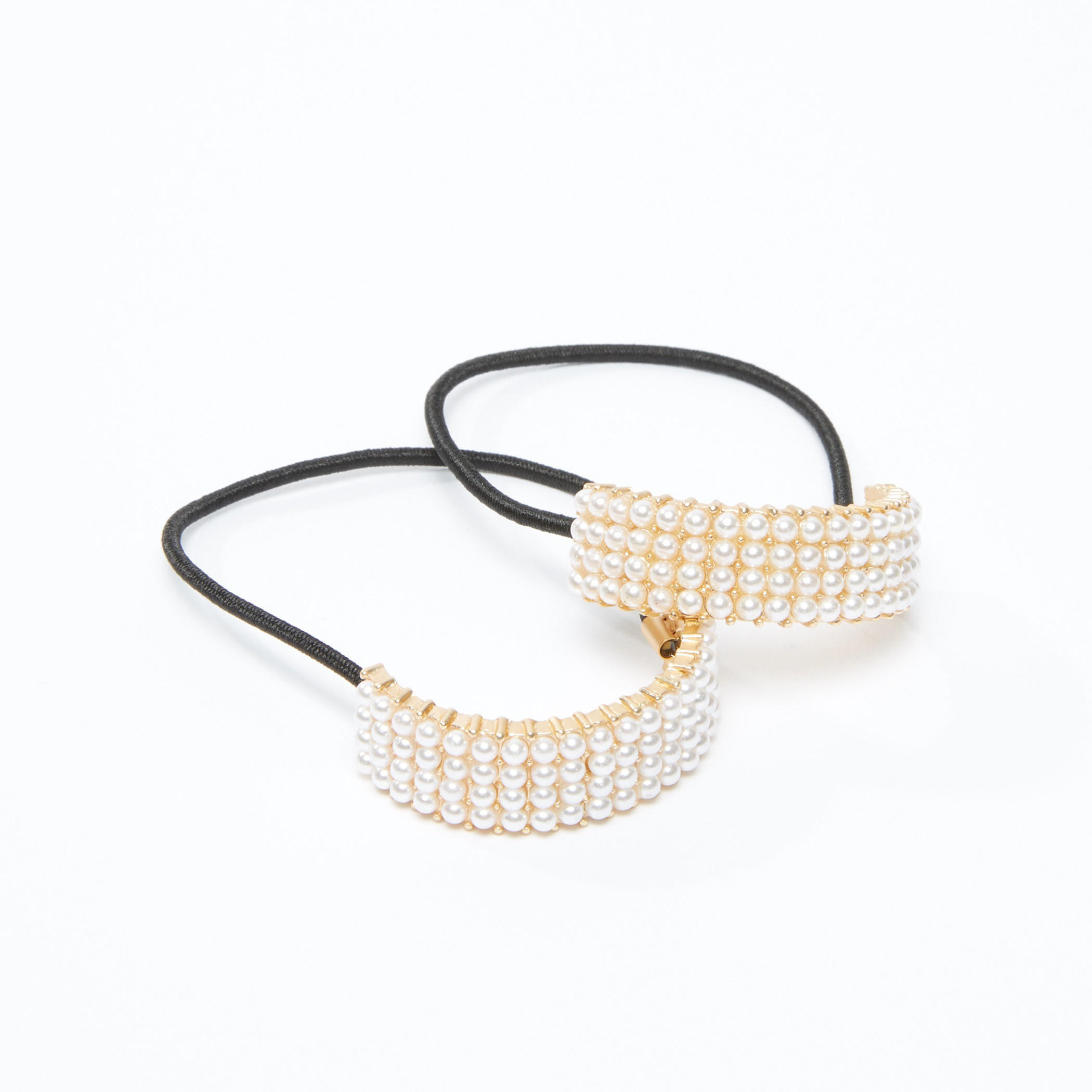 ربطة شعر بتفاصيل لؤلؤ - طقم من قطعتين-women-hairaccessories-image-1