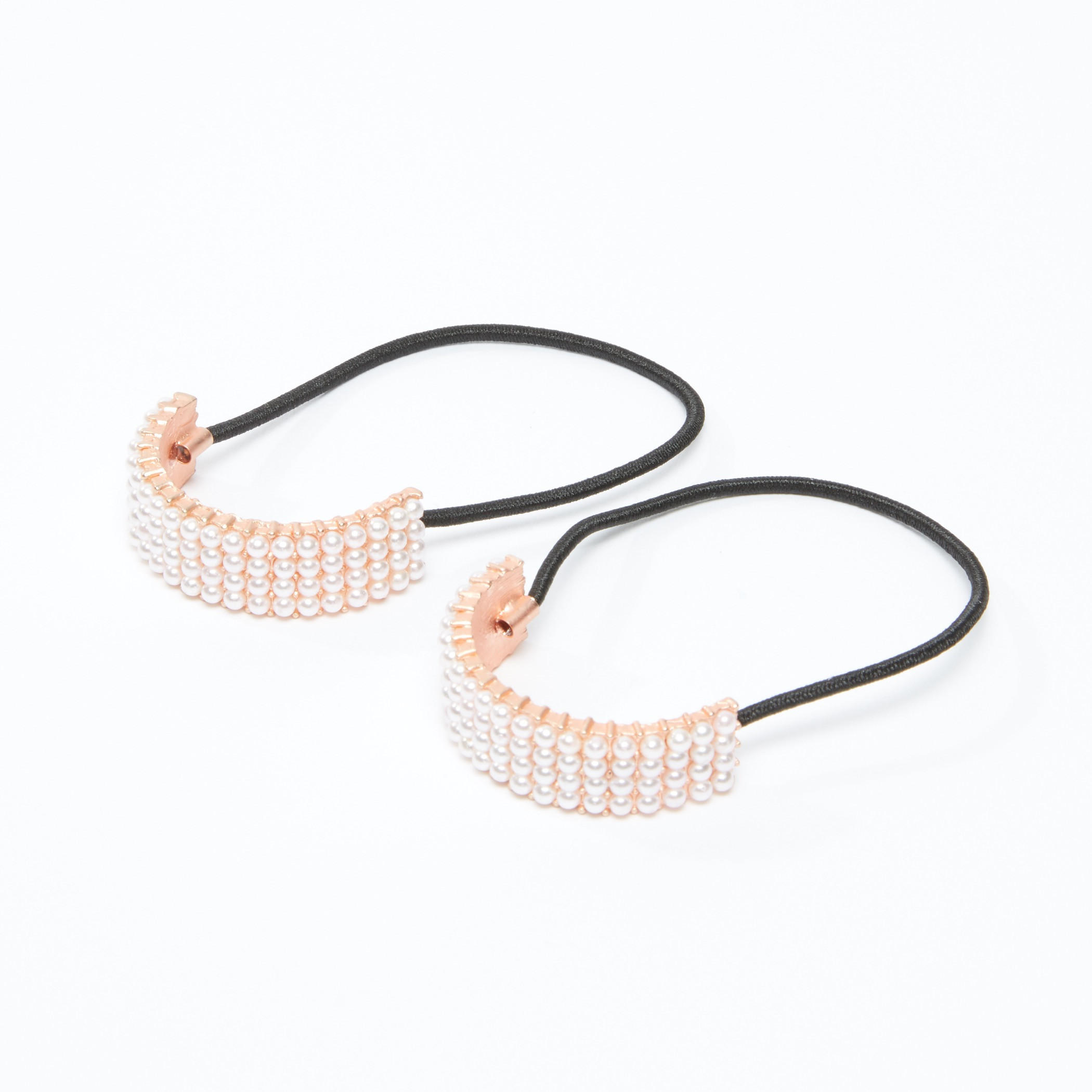 ربطة شعر بتفاصيل لؤلؤ - طقم من قطعتين-women-hairaccessories-image-2