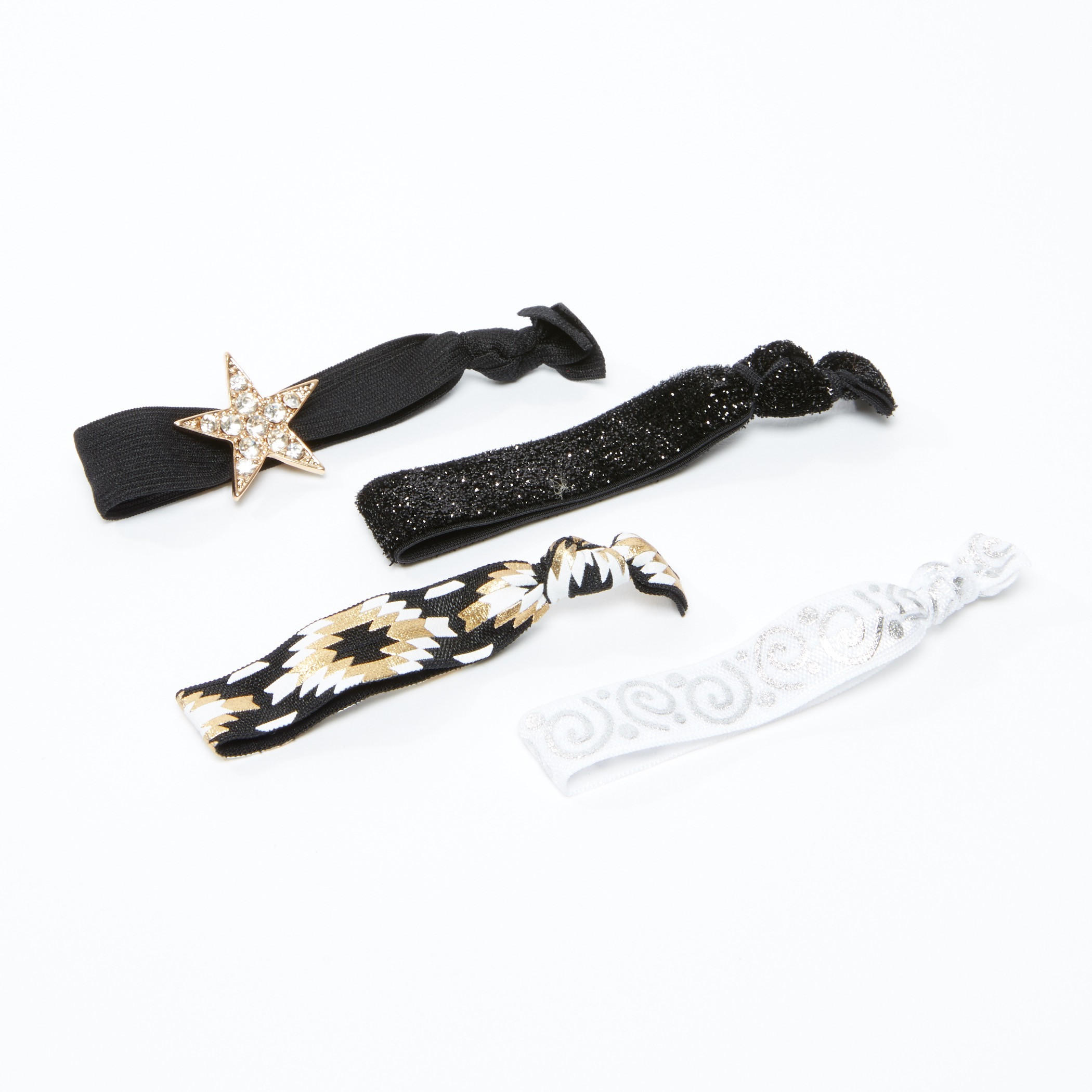 شريطة رأس بارزة الملمس ومزيّنة - طقم من 4 قطع-women-hairaccessories-image-1