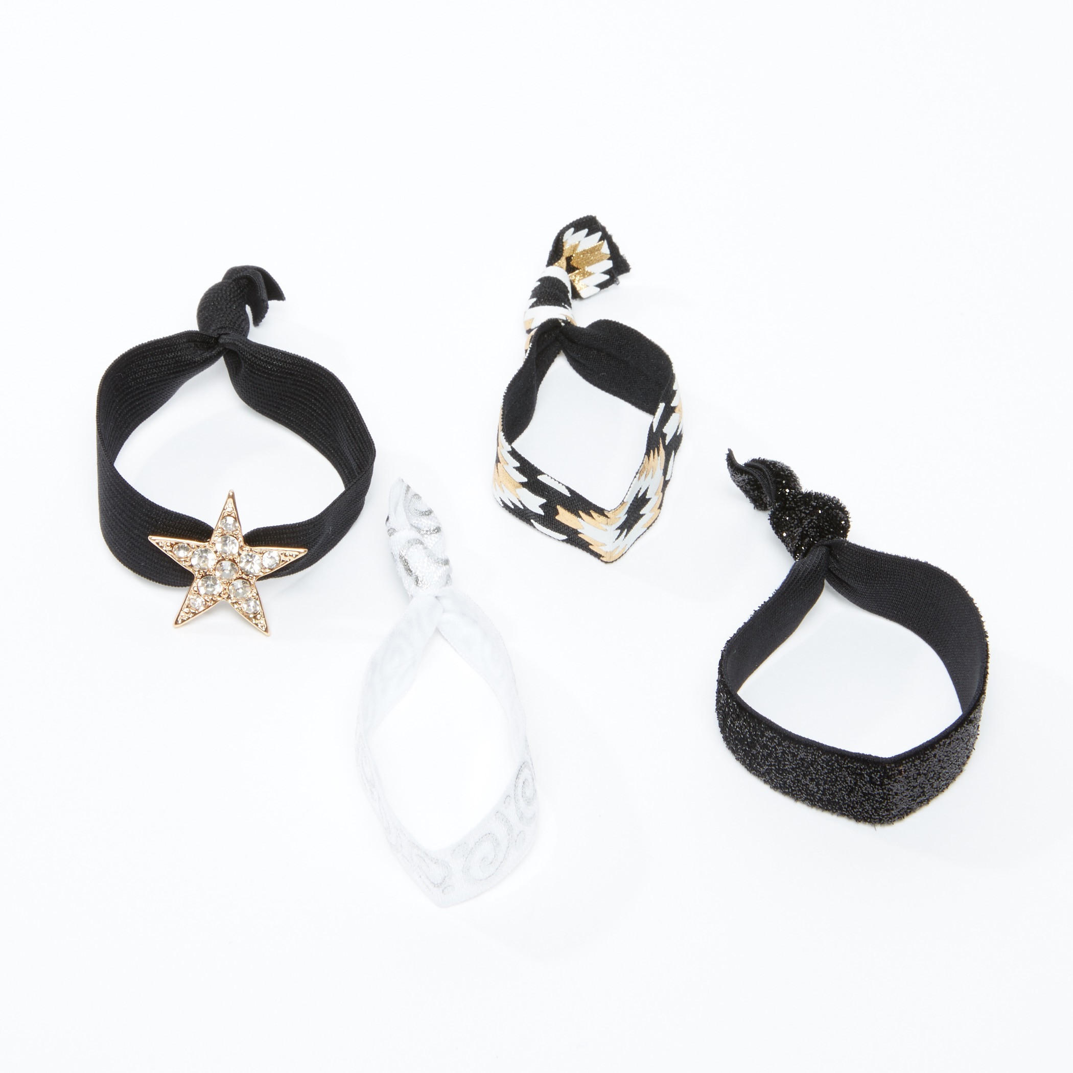 شريطة رأس بارزة الملمس ومزيّنة - طقم من 4 قطع-women-hairaccessories-image-3