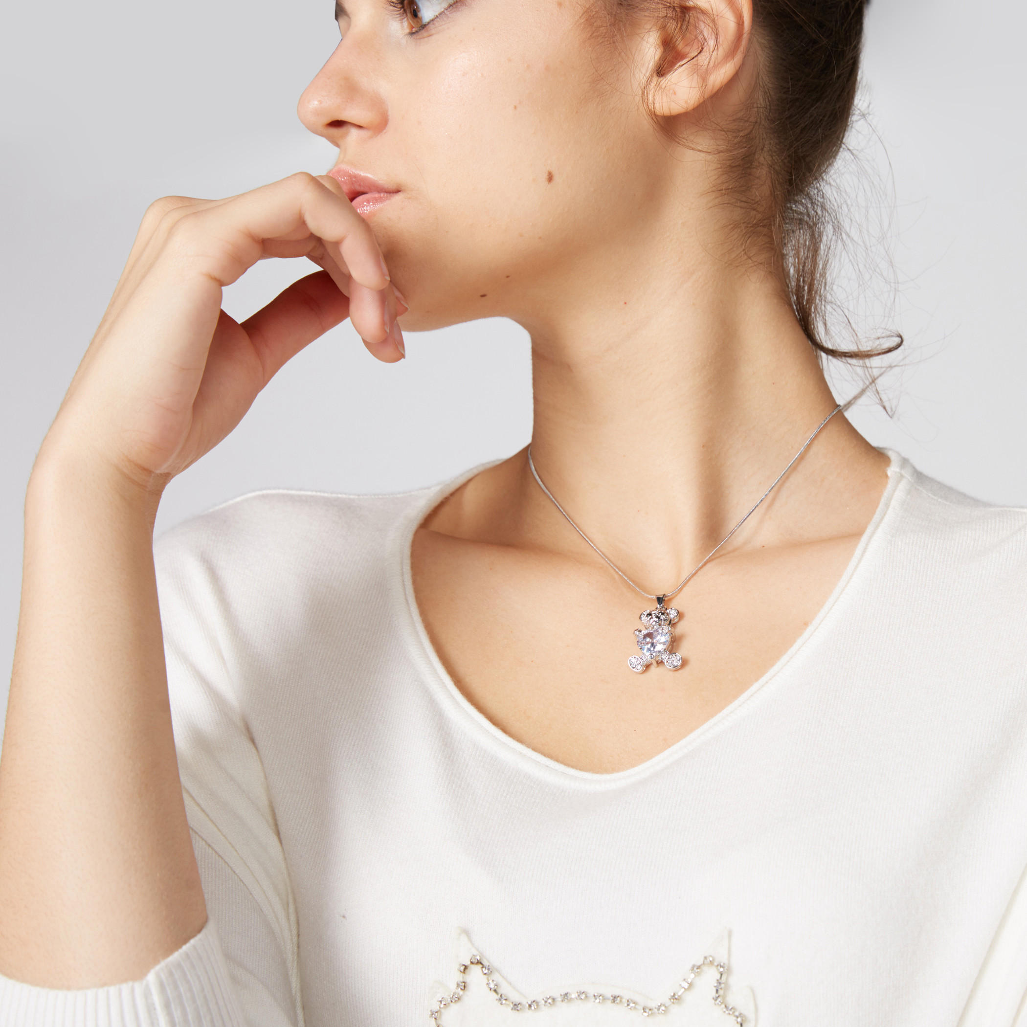 قلادة بدلايات زينة ومشبك إغلاق-women-watchesandjewellery-jewellery-necklacesandpendants-image-2
