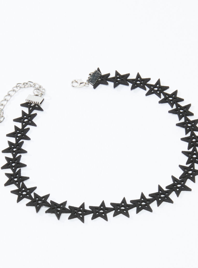 قلادة شوكر مفرّغة بالليزر بمشبك إغلاق-women-watchesandjewellery-jewellery-necklacesandpendants-image-1
