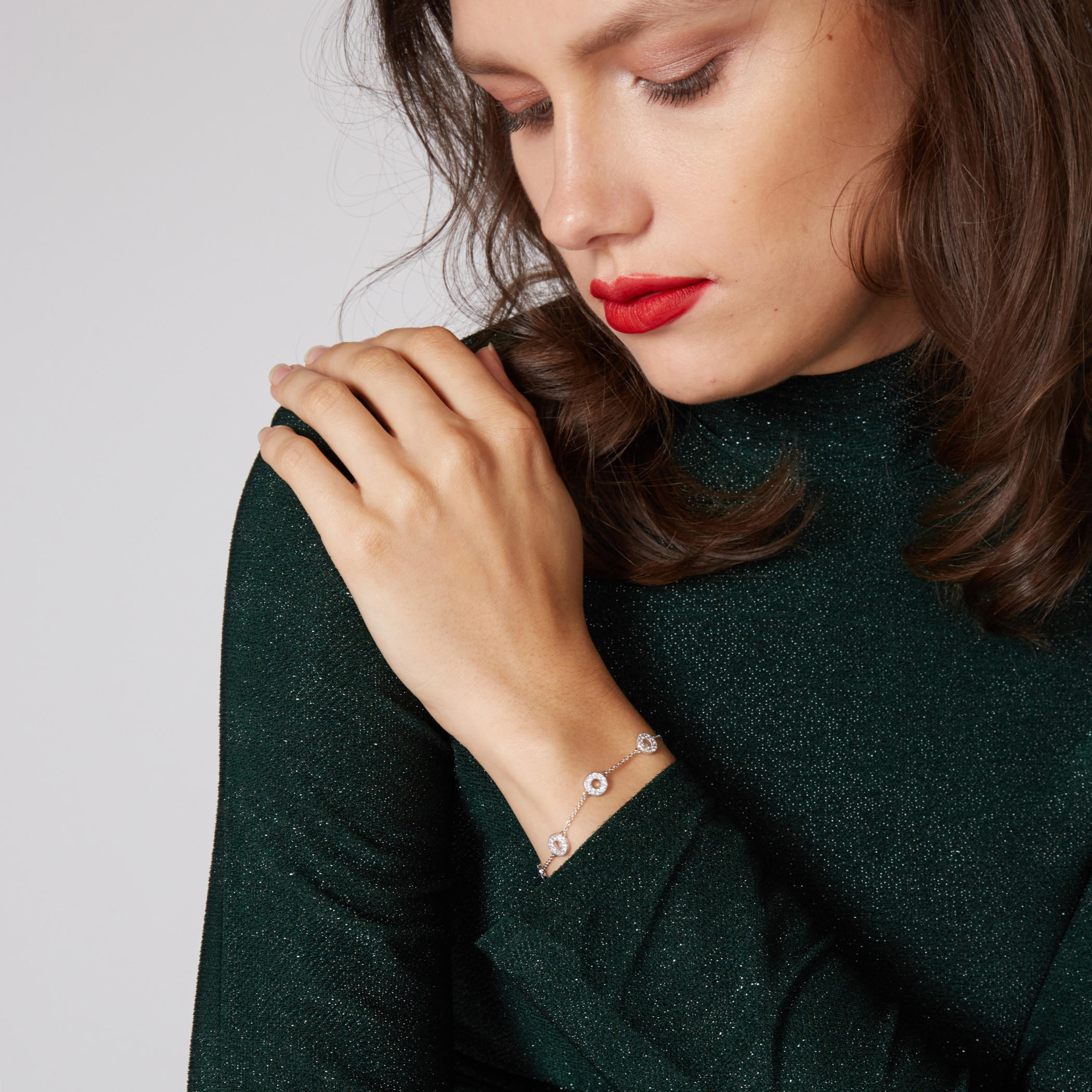 Studded Bracelet with Lobster Clasp-women-watchesandjewellery-jewellery-banglesandbracelets-image-2