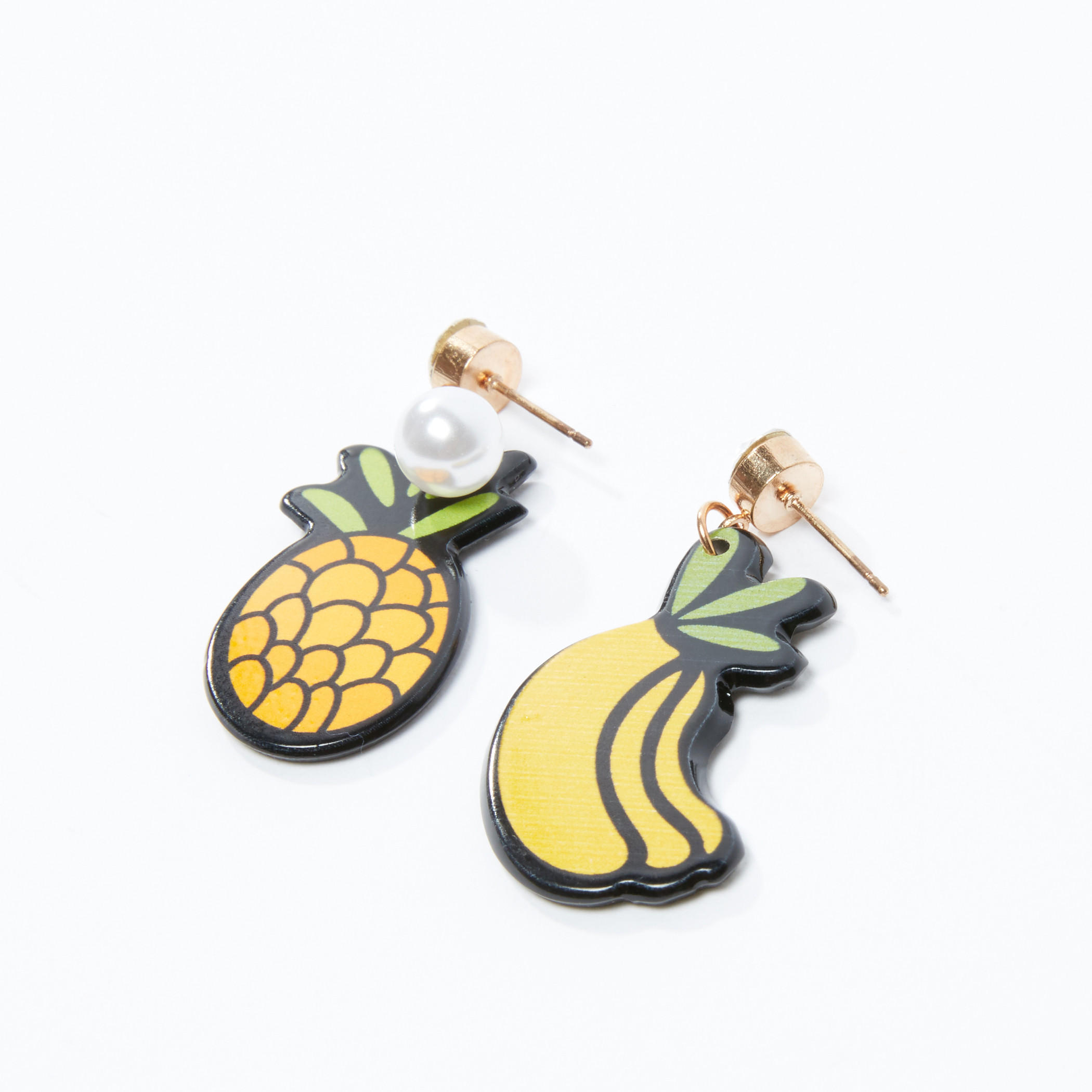 أقراط متدلية بمكبس إغلاق وطبعات-women-watchesandjewellery-jewellery-earrings-image-1