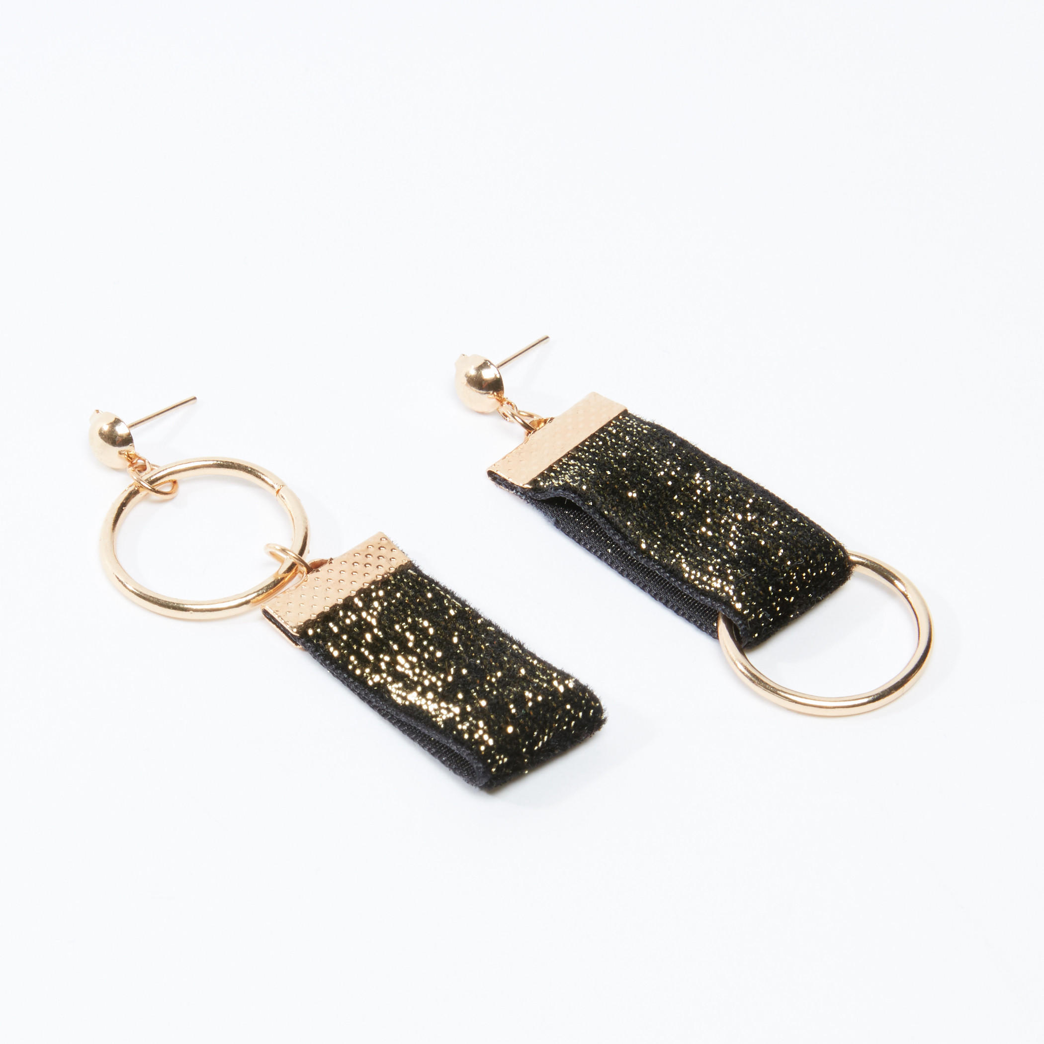 Textured Dangling Earrings with Pushback Closure-women-watchesandjewellery-jewellery-earrings-image-1
