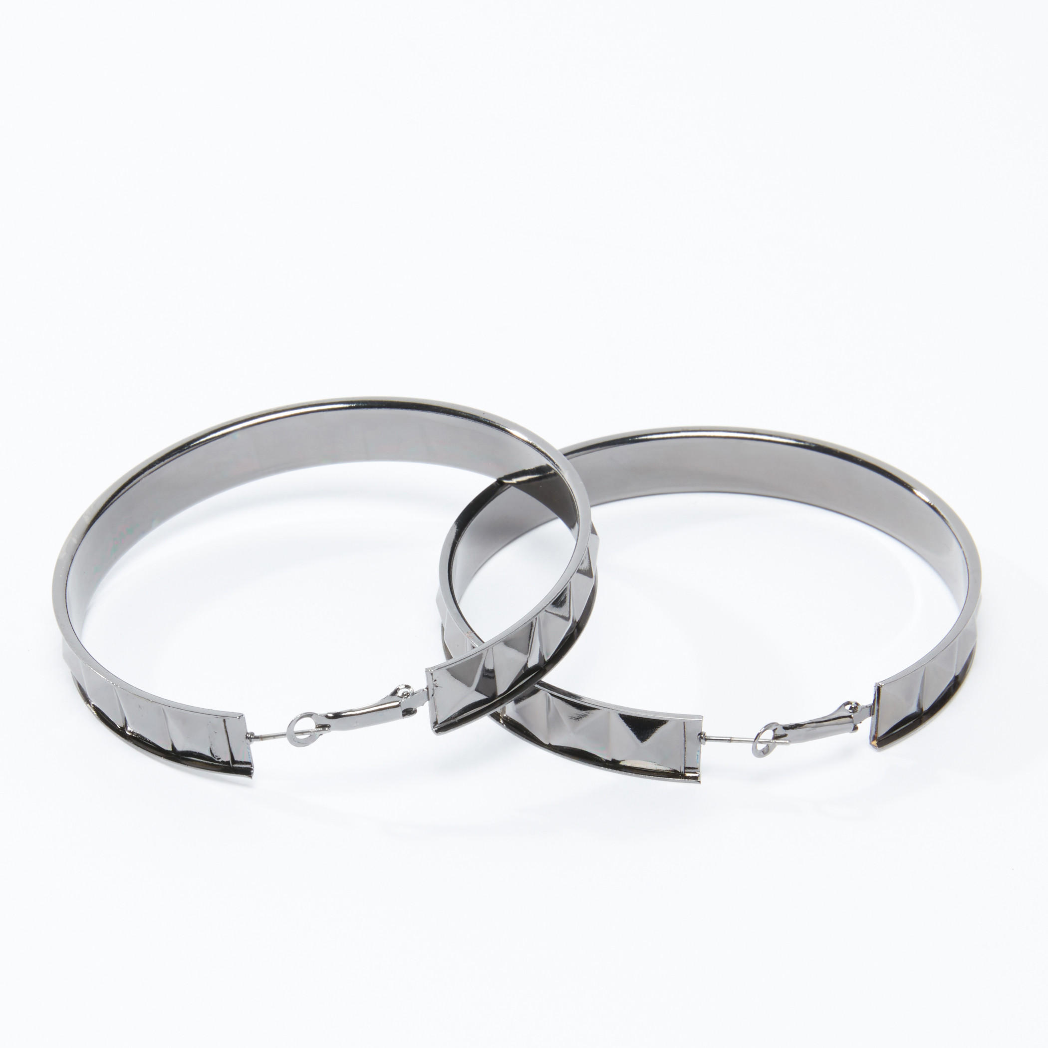 Metallic Earrings with Hinged Hoop-women-watchesandjewellery-jewellery-earrings-image-3