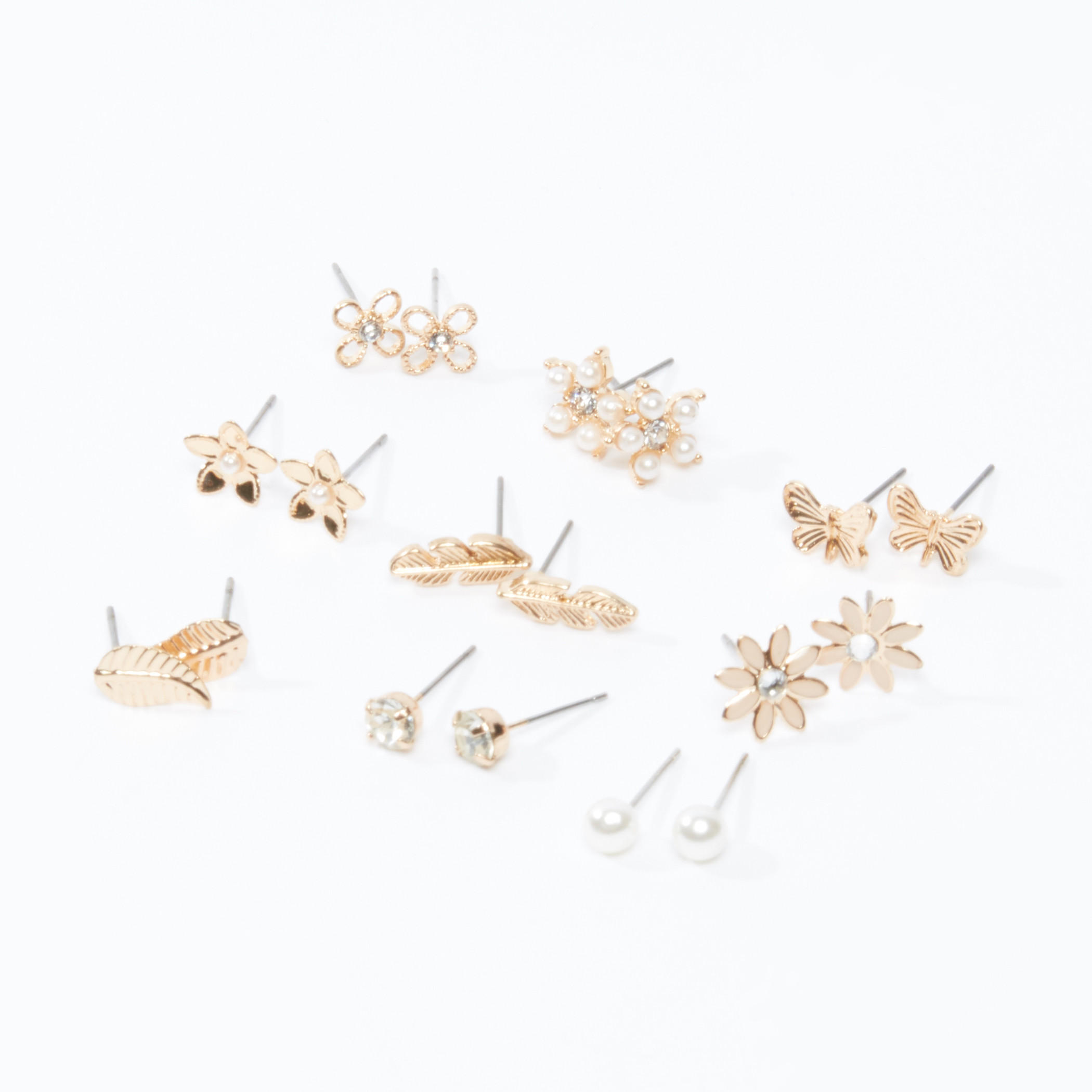 Assorted Earrings with Push Back Closure - Set of 9-women-watchesandjewellery-jewellery-earrings-image-1