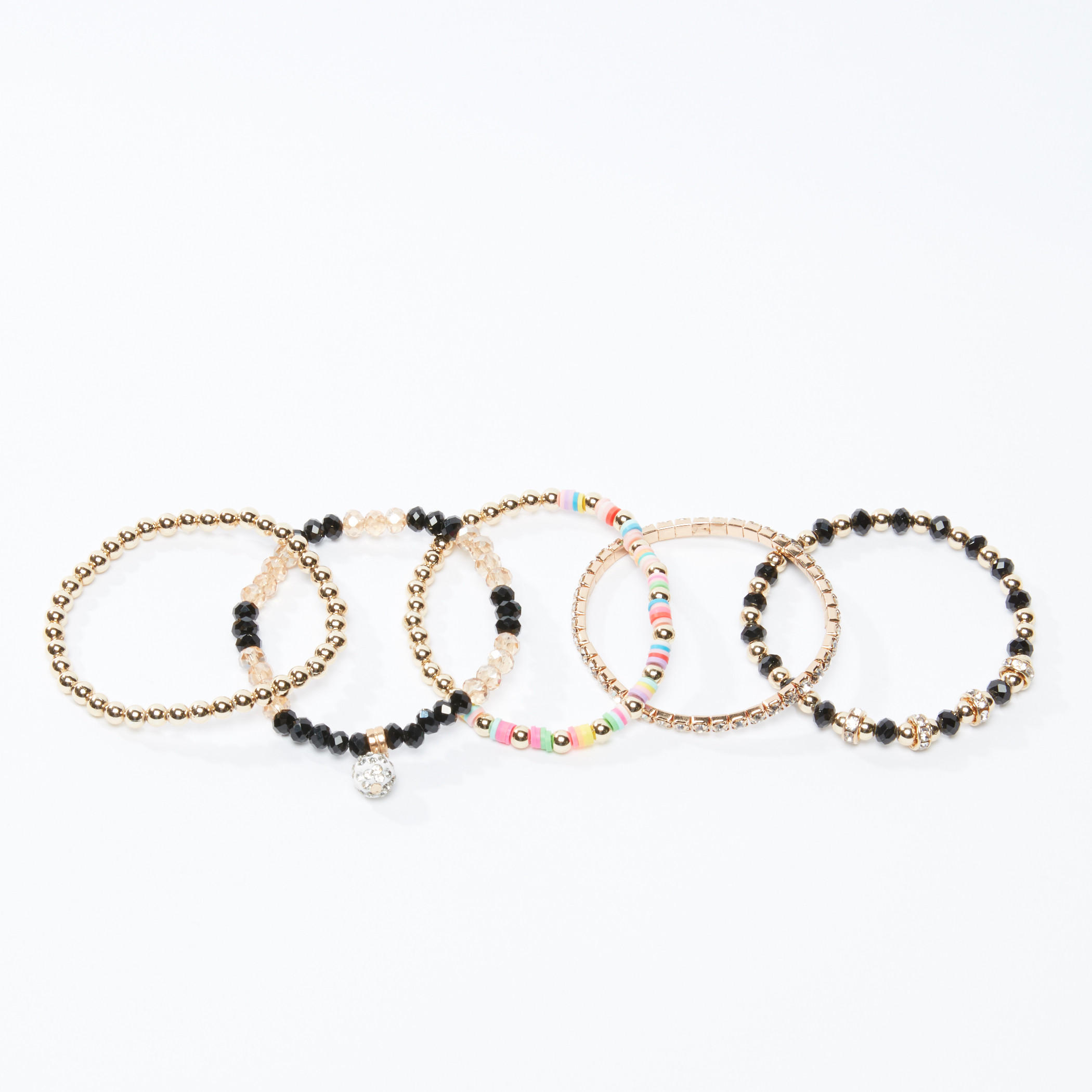 طقم أساور متنوعة - 5 قطع-women-watchesandjewellery-jewellery-banglesandbracelets-image-3
