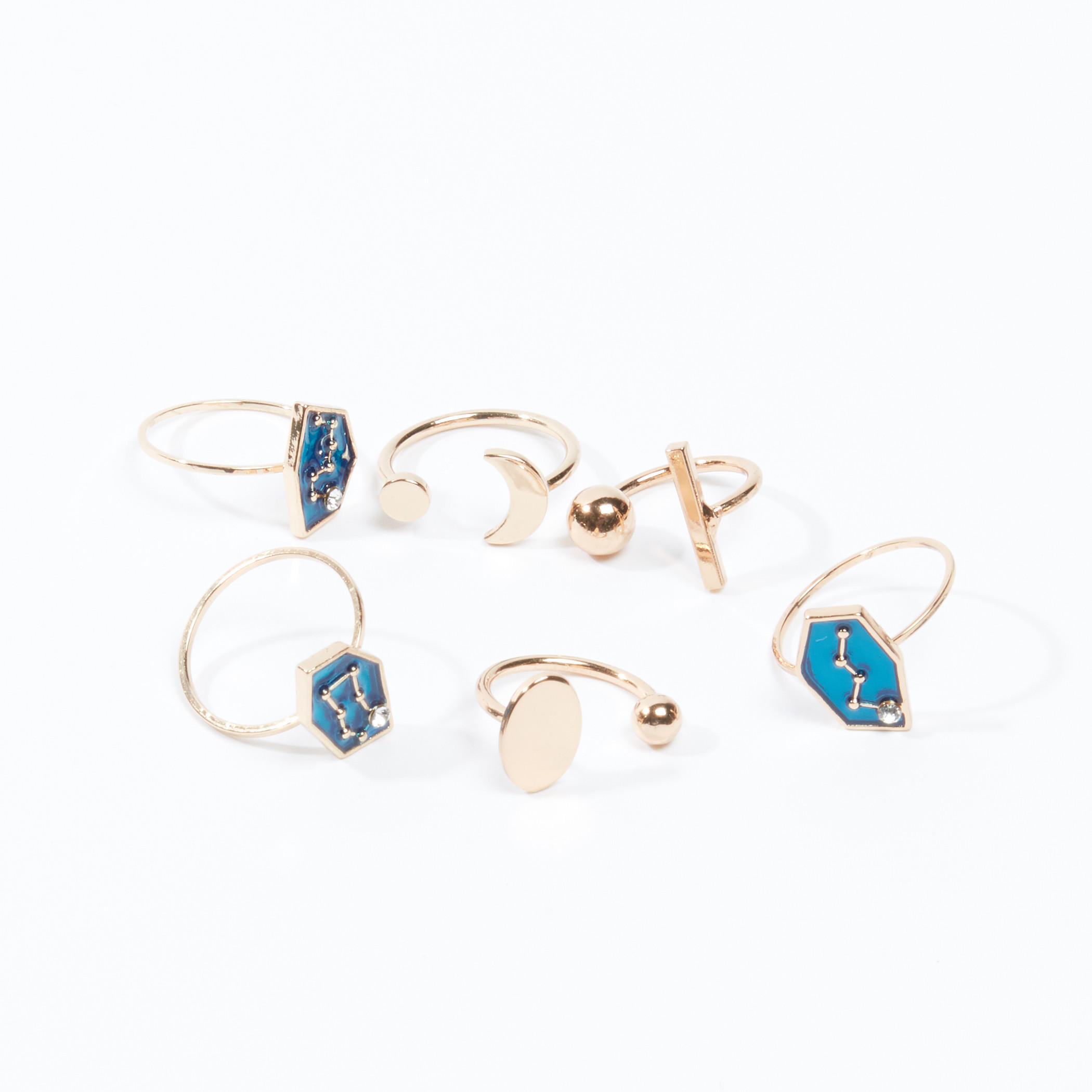 طقم خواتم متنوّعة من 6 قطع-women-watchesandjewellery-jewellery-rings-image-1